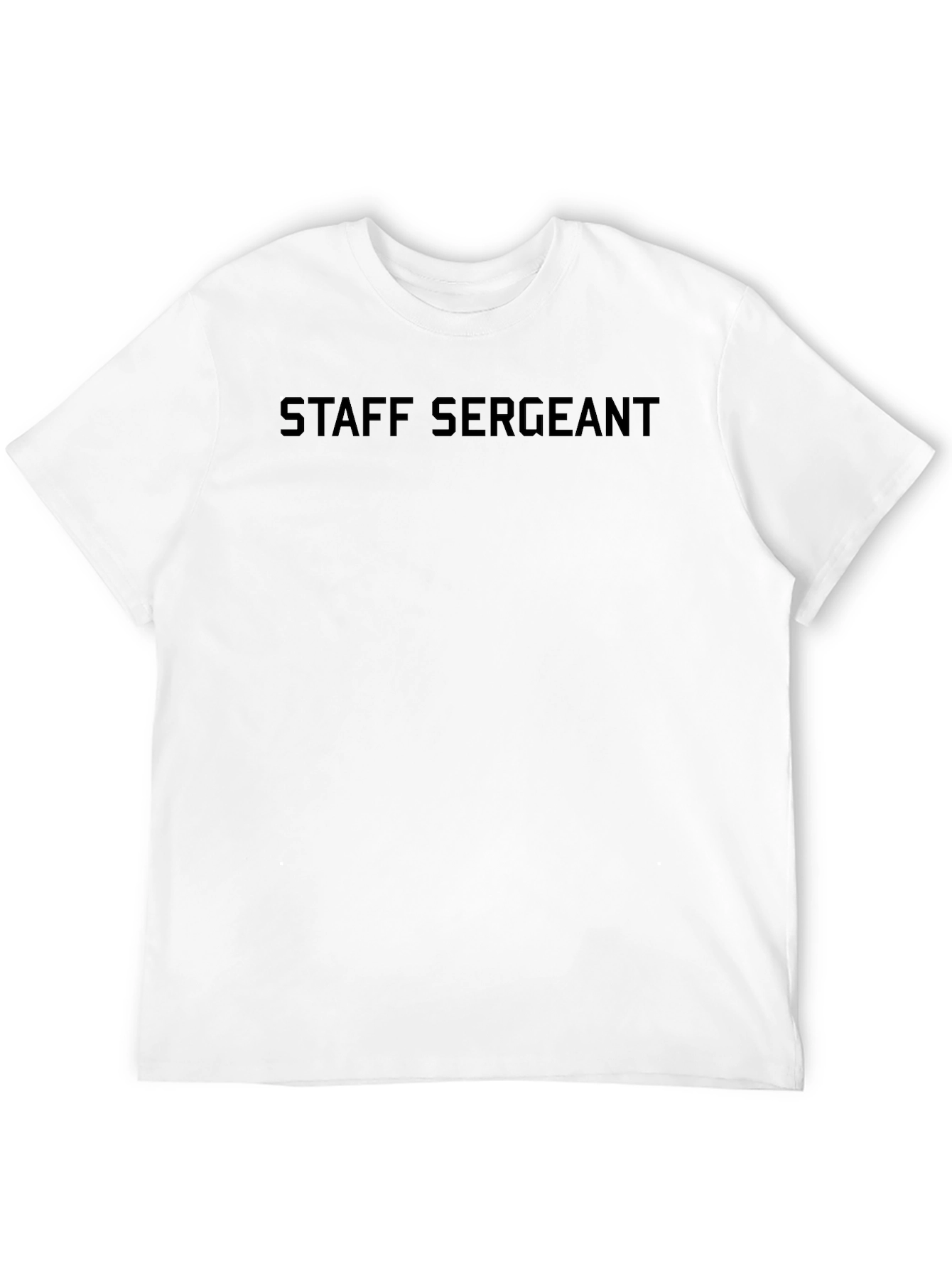 Staff Sergeant Black T-Shirt - Military Pride Apparel