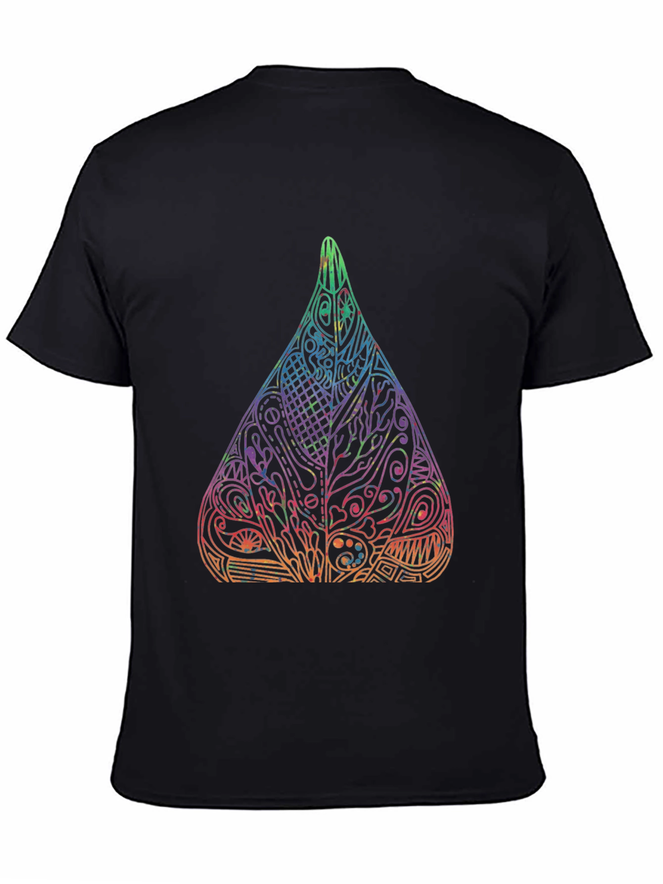 Abstract Art Drop Black T-Shirt