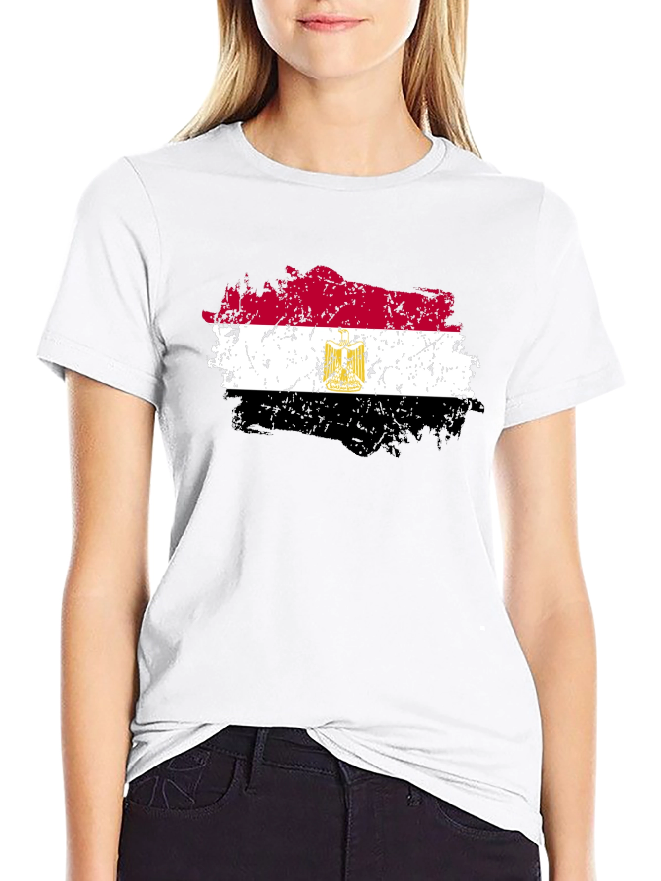 Egypt Flag Grunge Style T-Shirt