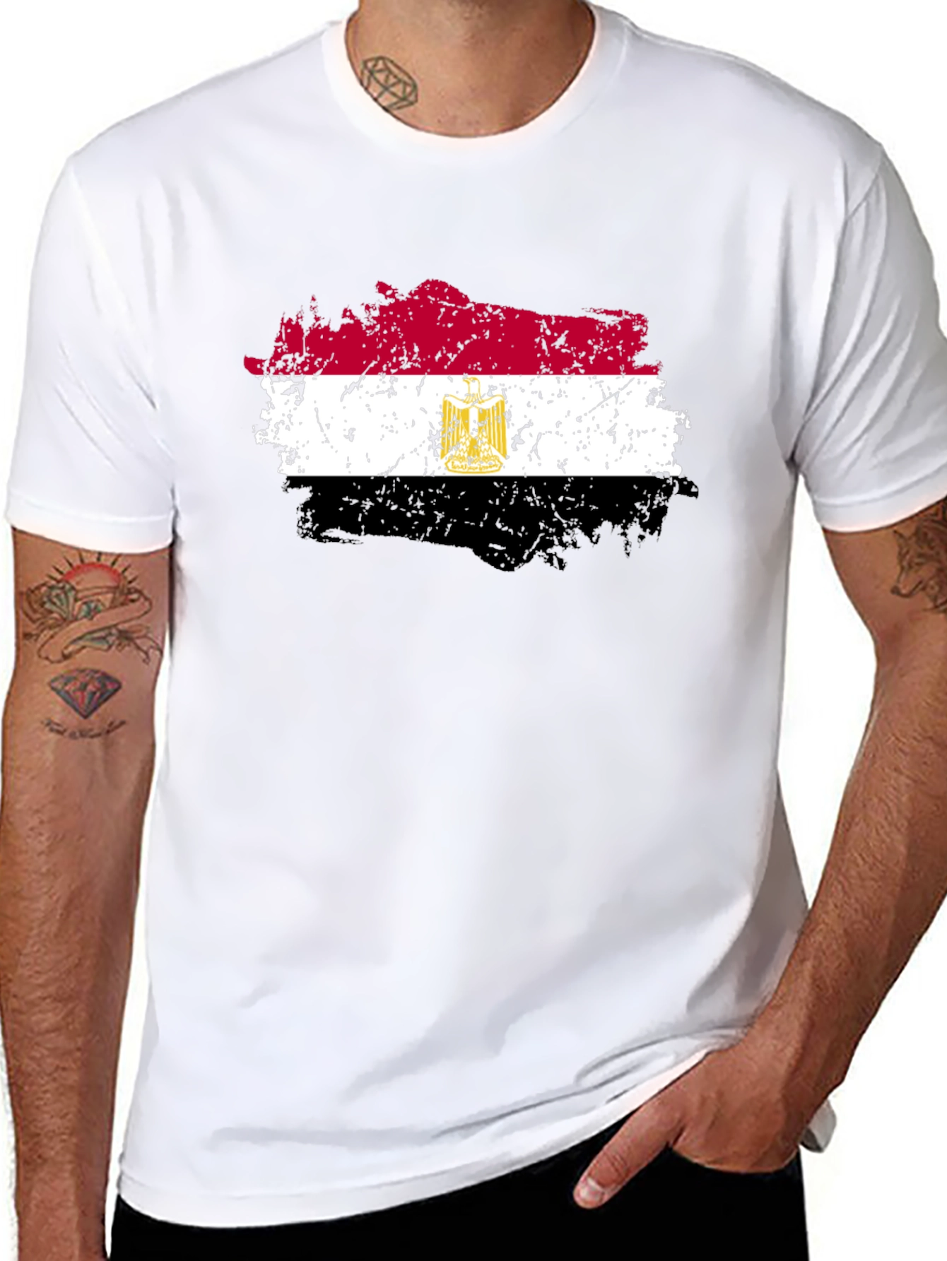Egypt Flag Grunge Style T-Shirt