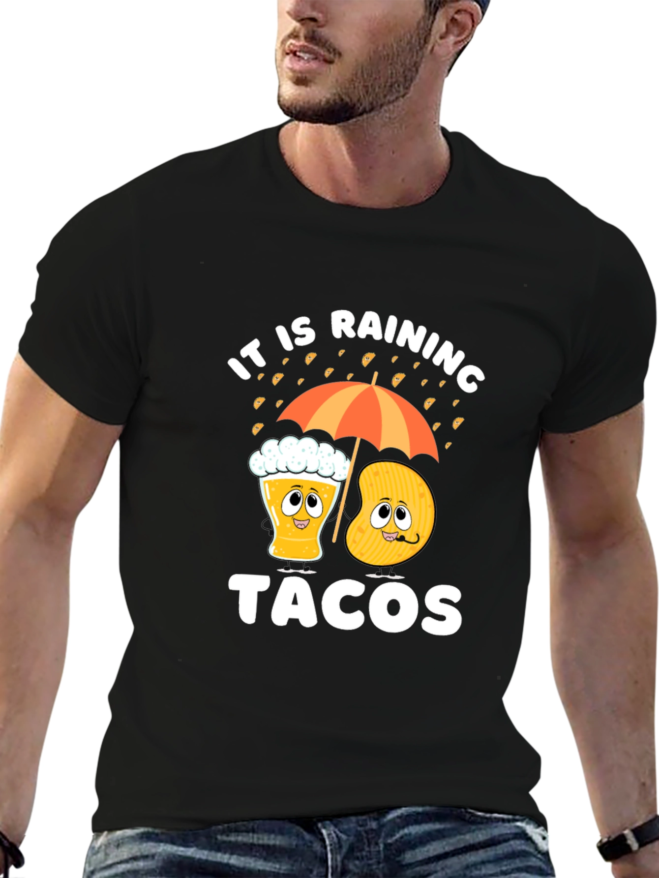 Its Raining Tacos Funny Graphic Tee