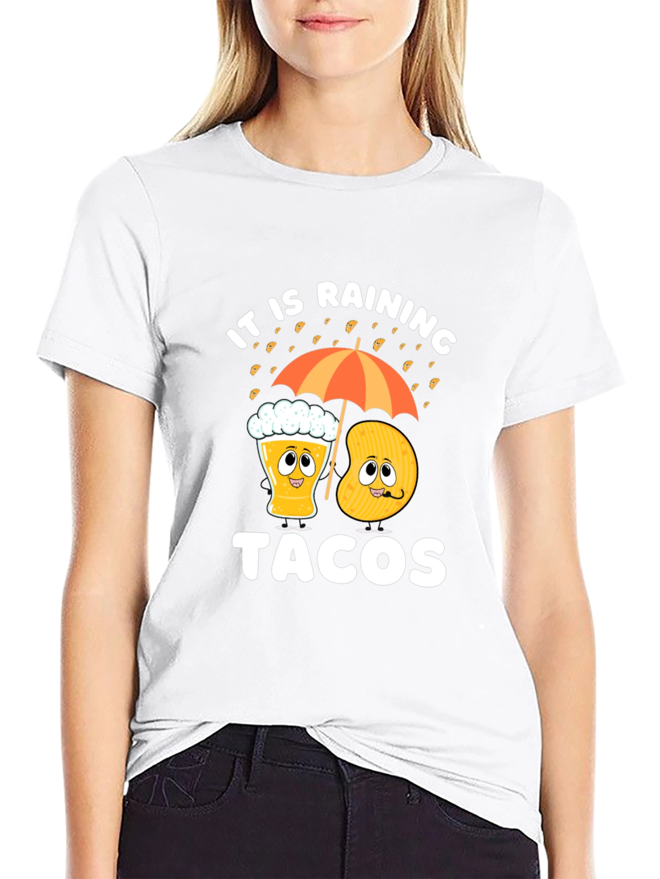 Its Raining Tacos Funny Graphic Tee