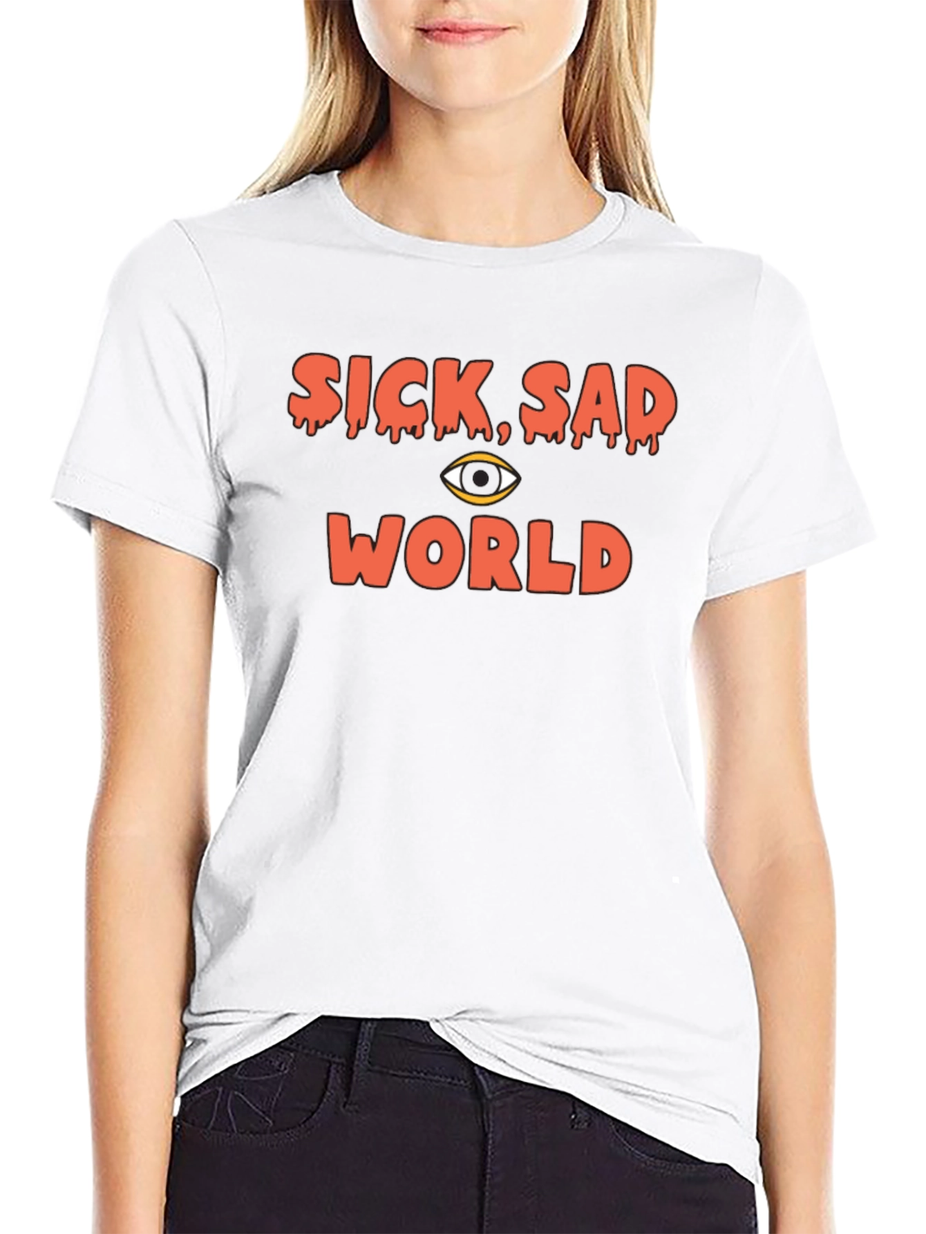 Sick Sad World Graphic Tee - Black T-Shirt