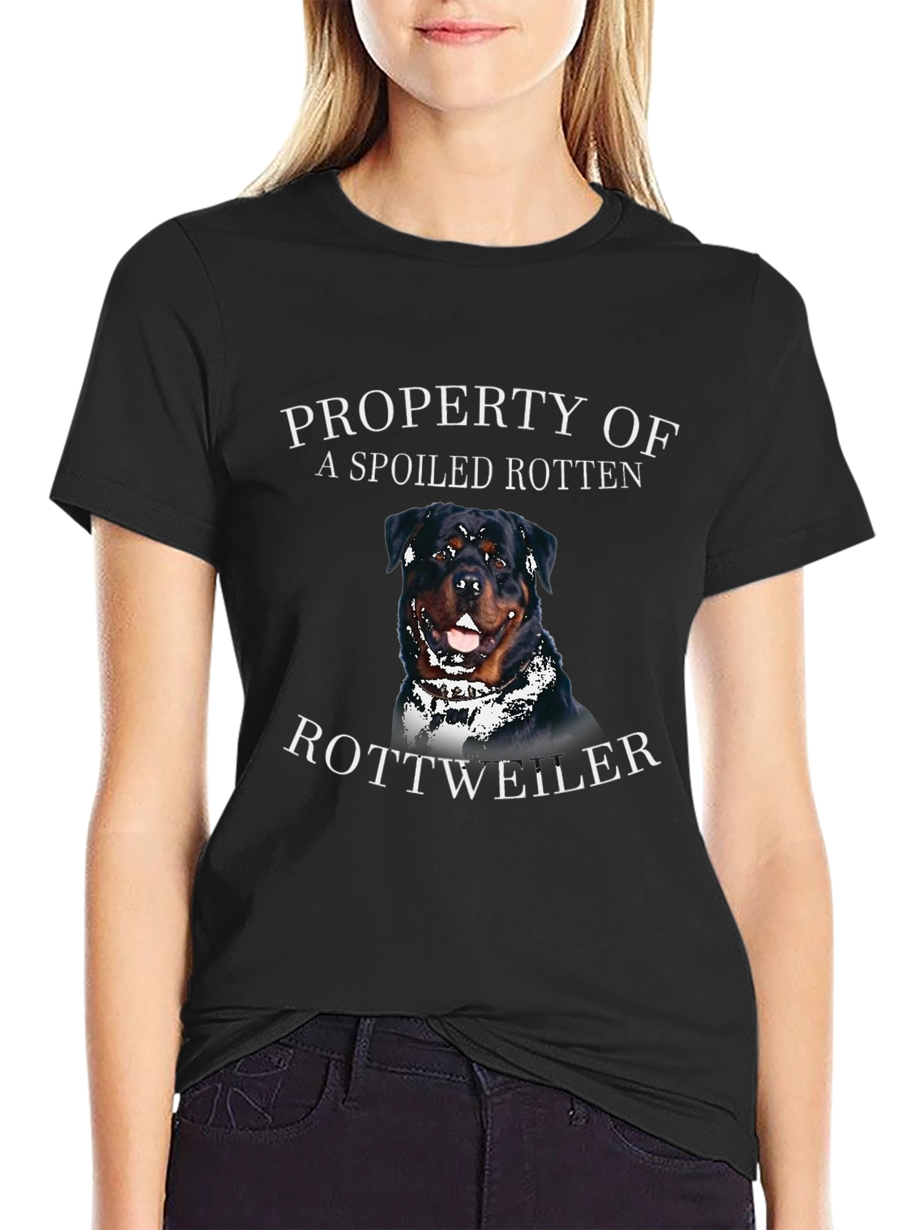 Spoiled Rotten Rottweiler Graphic T-Shirt
