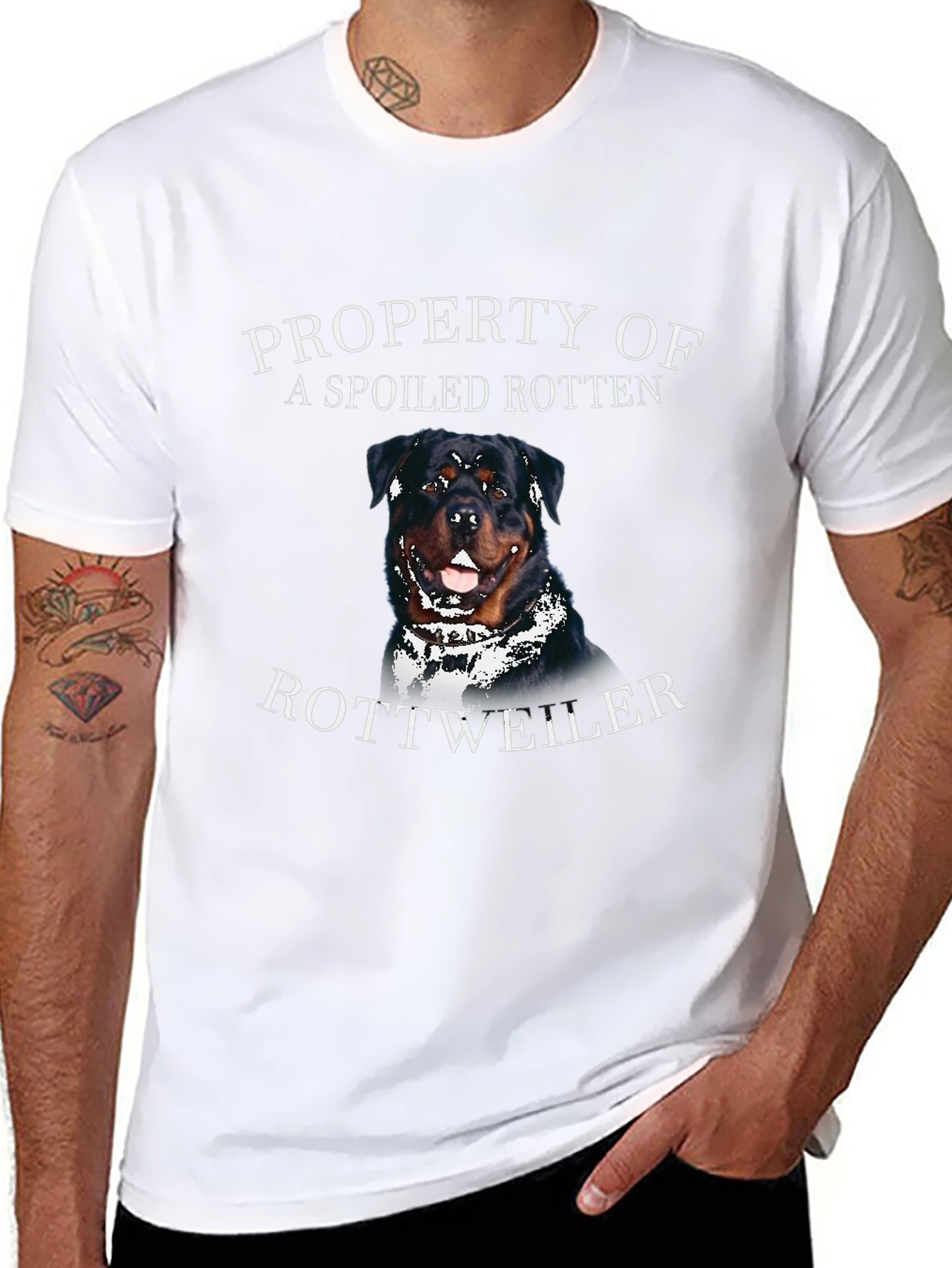 Spoiled Rotten Rottweiler Graphic T-Shirt
