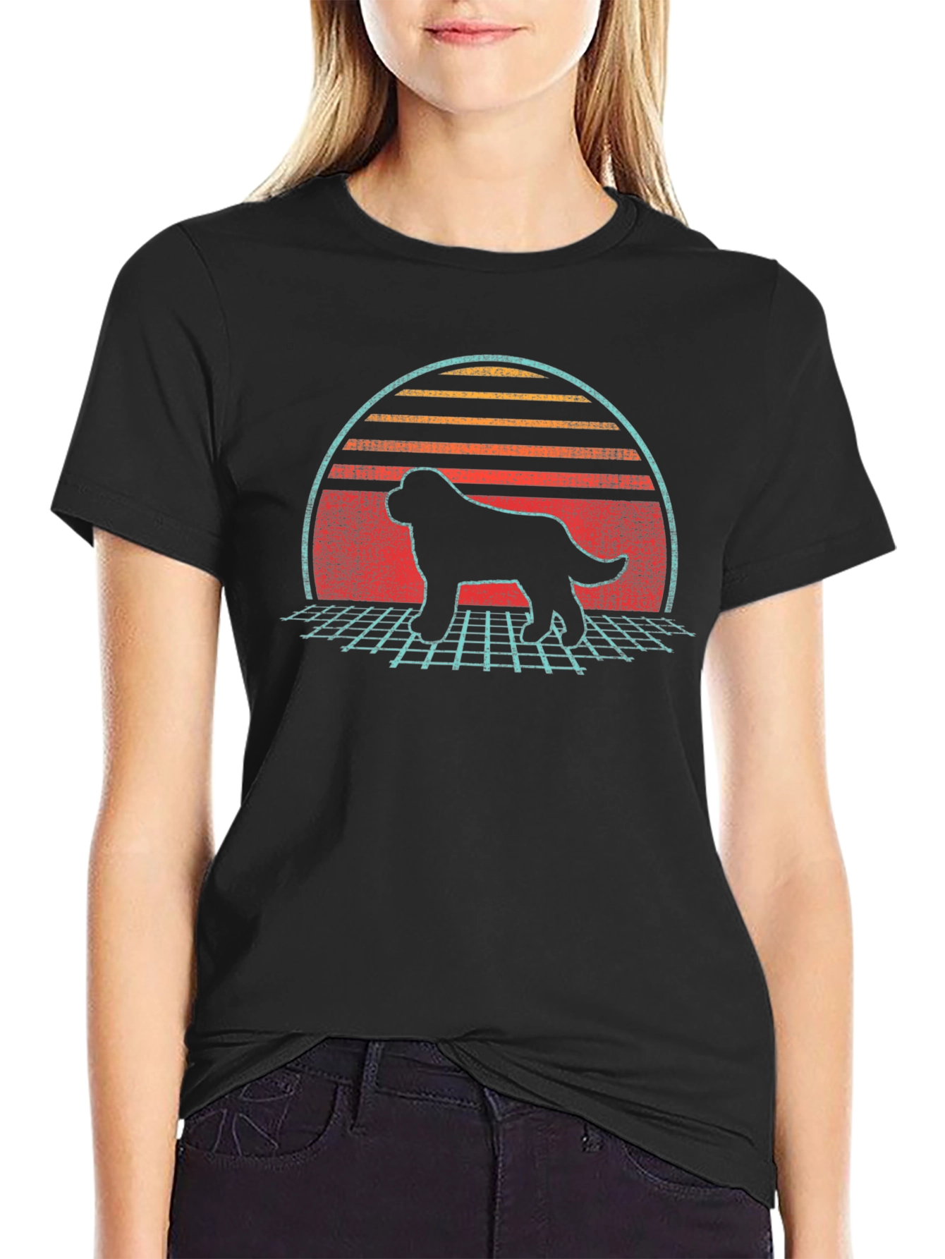 Retro Dog Silhouette T-Shirt