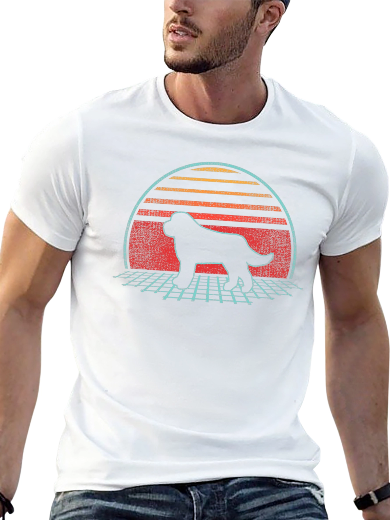 Retro Dog Silhouette T-Shirt