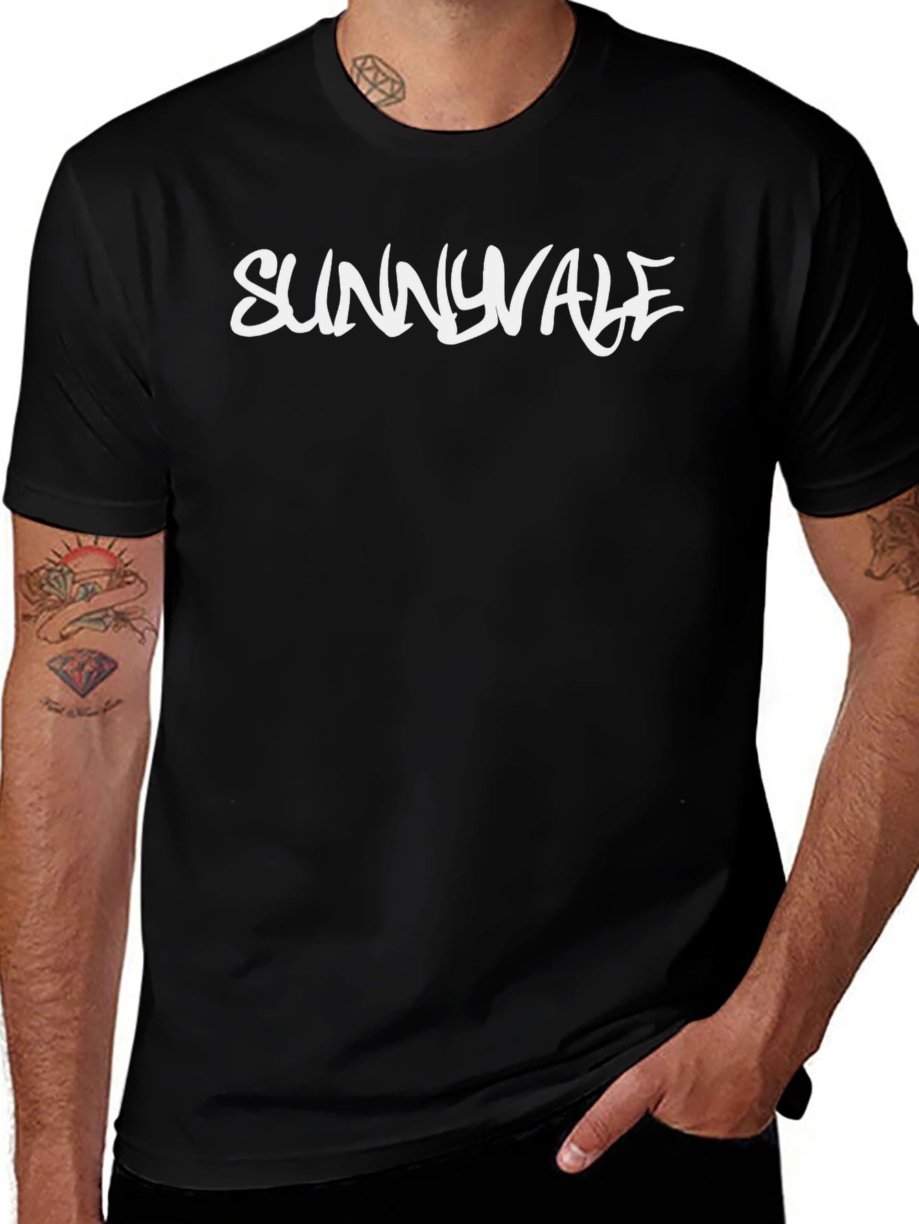 Sunnyvale Black Graphic Tee