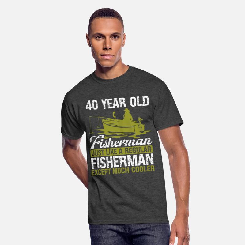 40 Year Old Fisherman Fishing Rod 40 Angler
