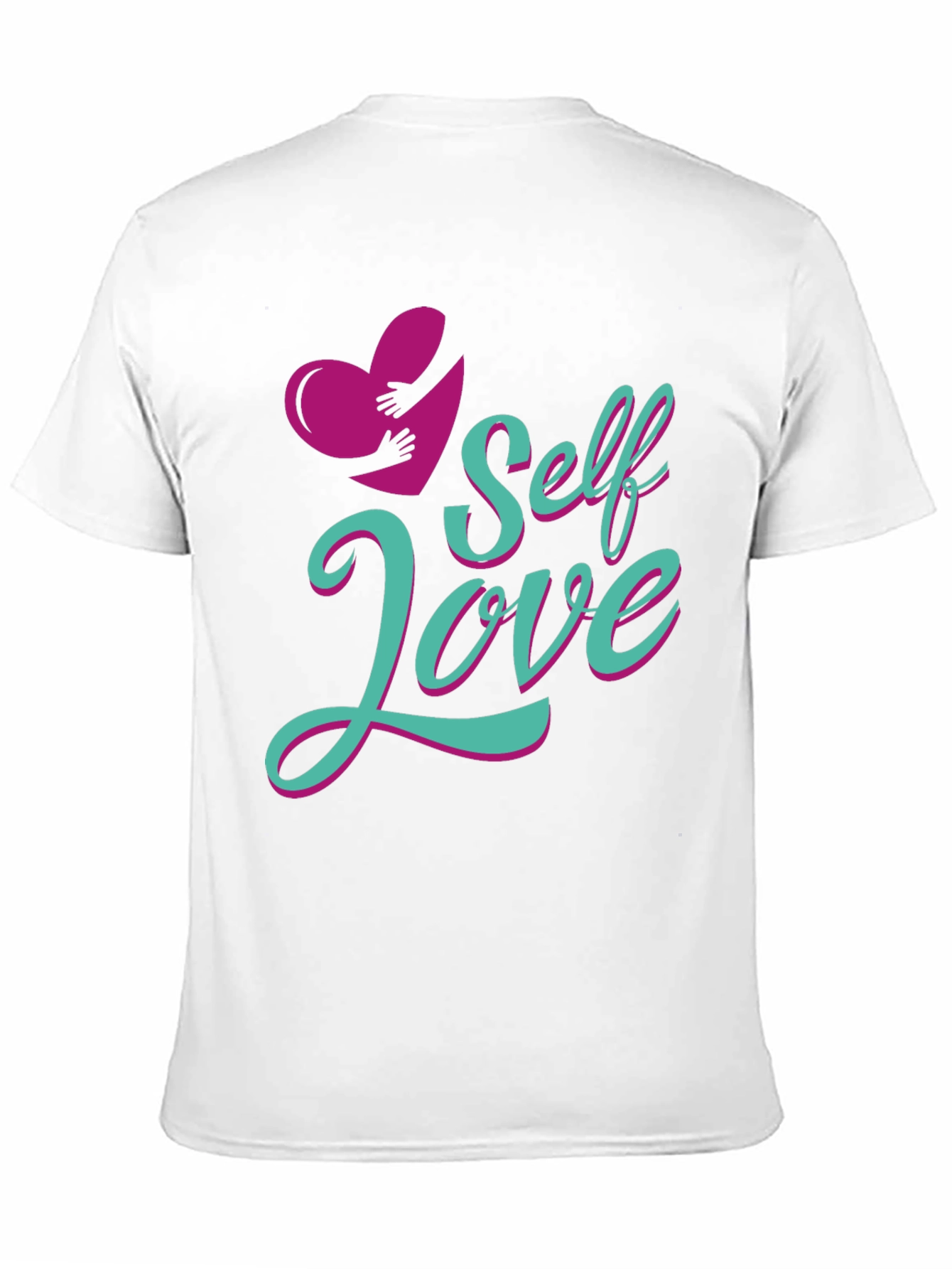 Self Love Heart Graphic Tee - Black Cotton T-Shirt