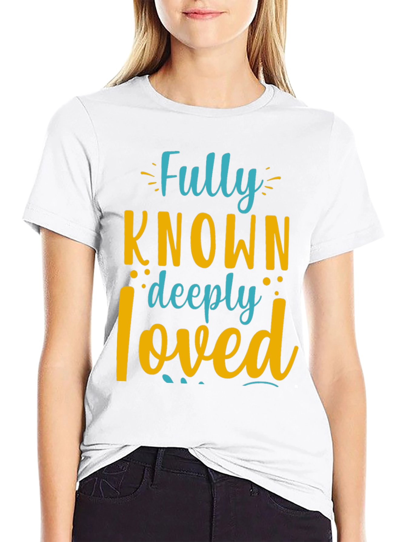 Fully Known Deeply Loved Graphic Tee - Black