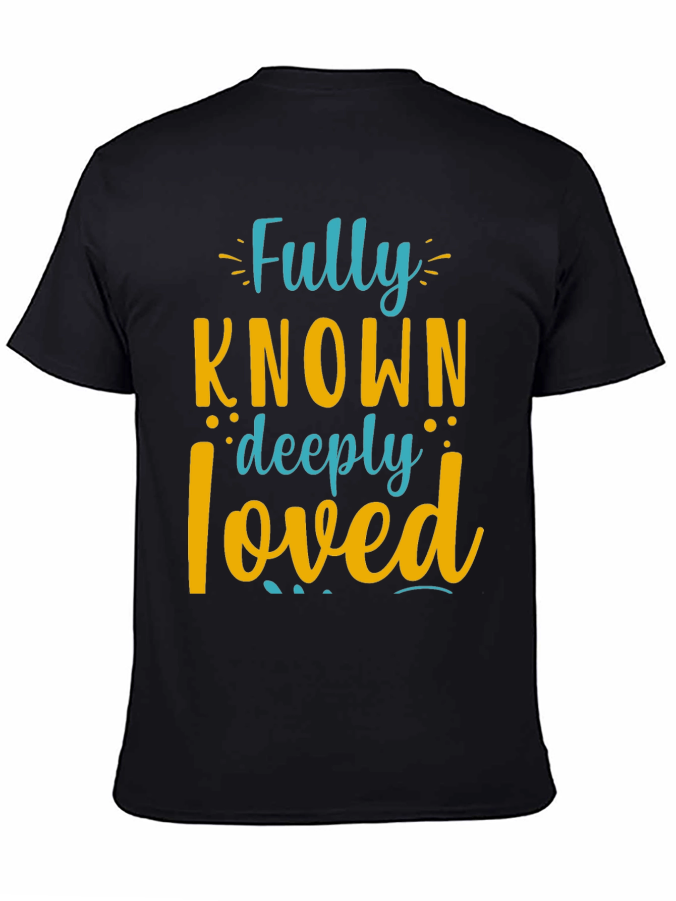 Fully Known Deeply Loved Graphic Tee - Black