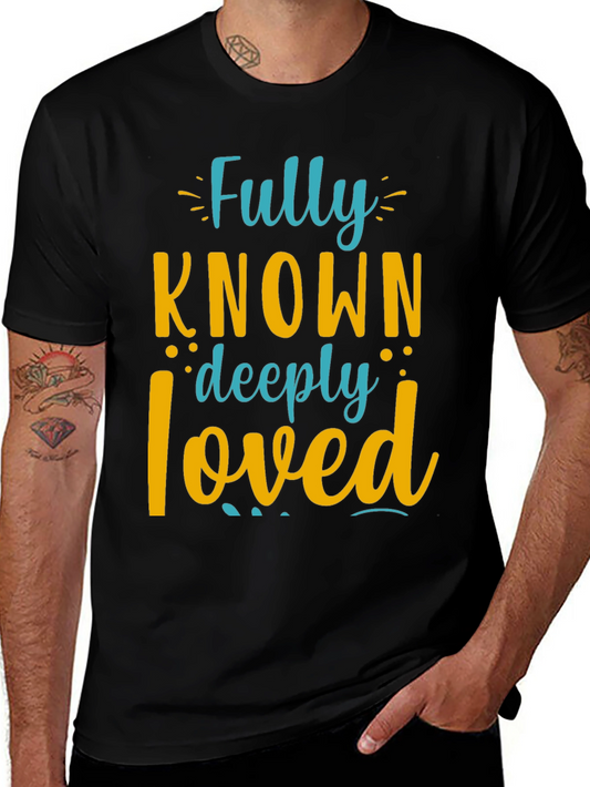 Fully Known Deeply Loved Graphic Tee - Black
