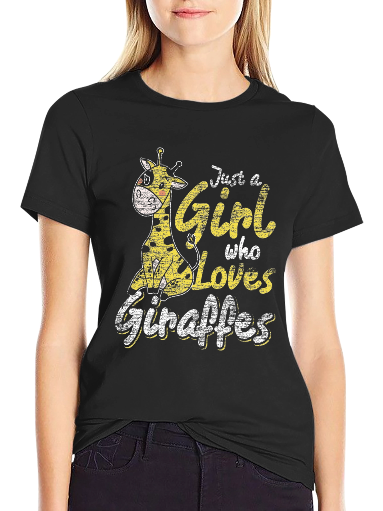 Giraffe Lover T-Shirt - Girls Graphic Tee