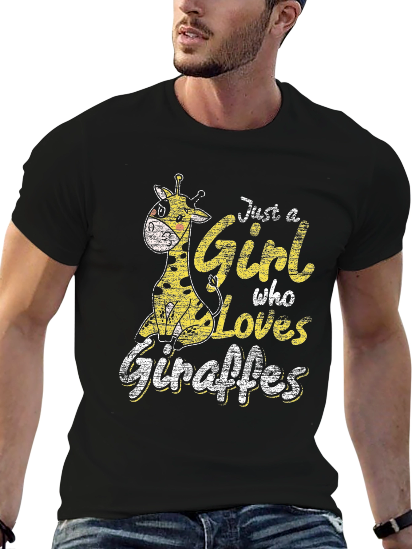 Giraffe Lover T-Shirt - Girls Graphic Tee
