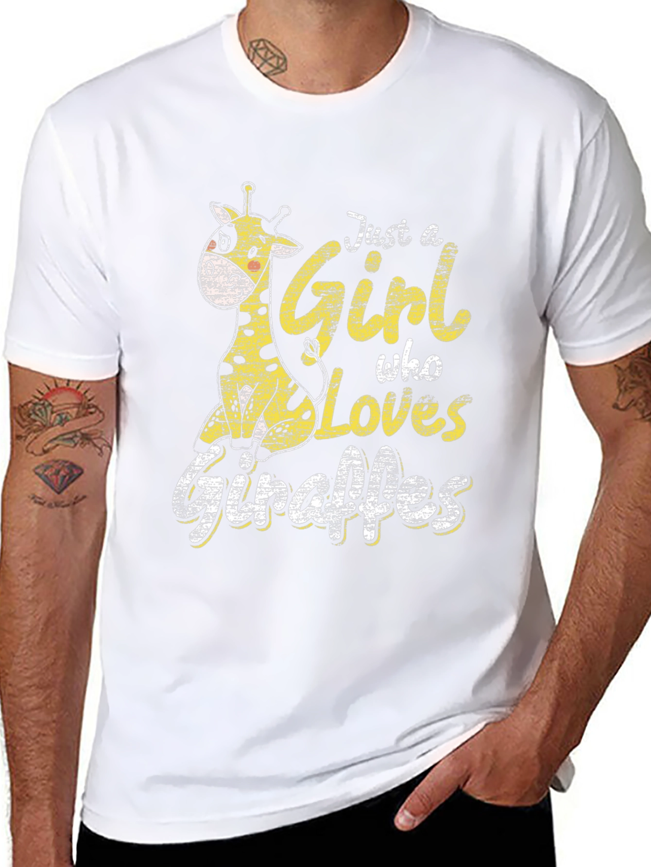 Giraffe Lover T-Shirt - Girls Graphic Tee