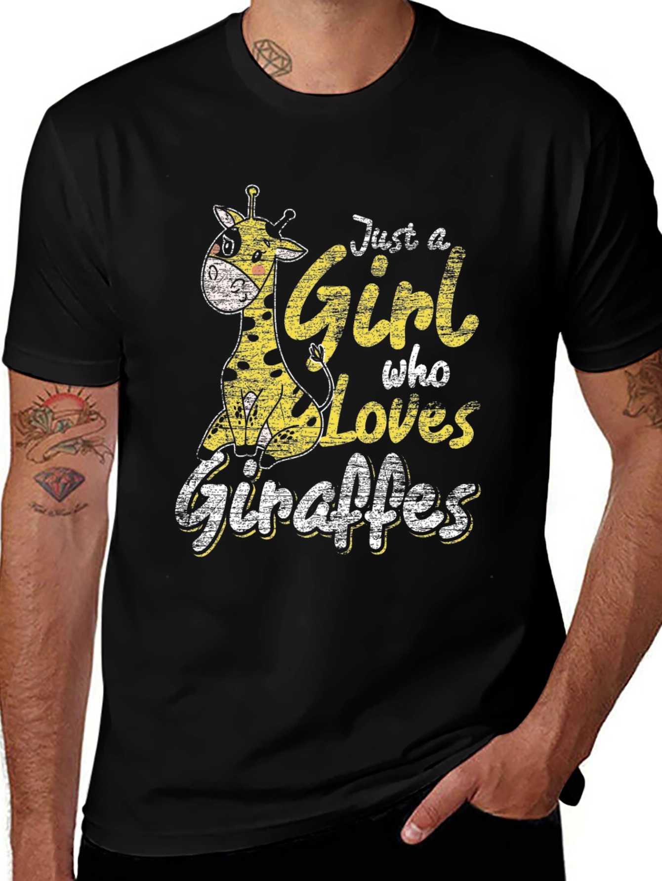 Giraffe Lover T-Shirt - Girls Graphic Tee