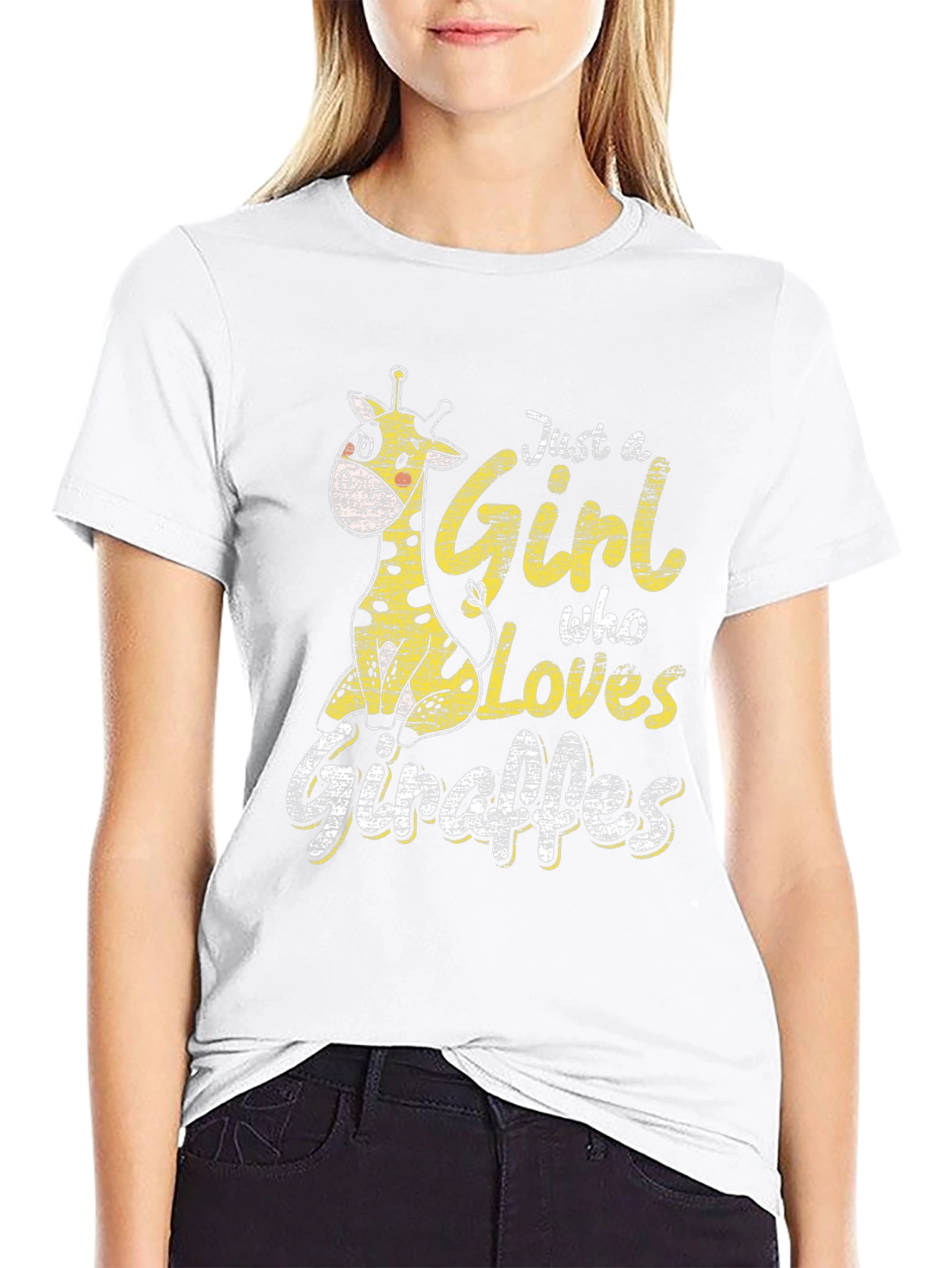 Giraffe Lover T-Shirt - Girls Graphic Tee