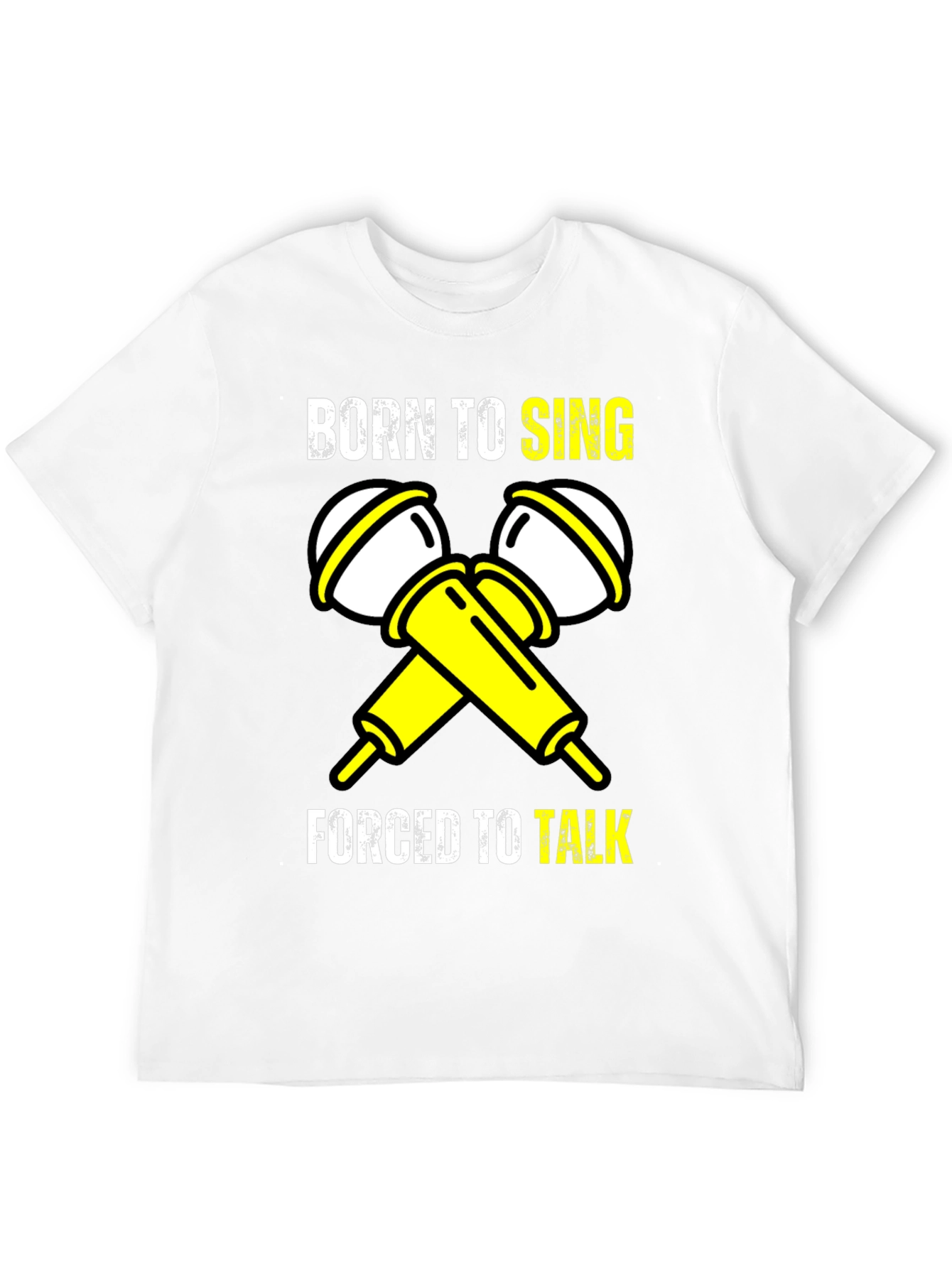 Born to Sing Black Graphic T-Shirt