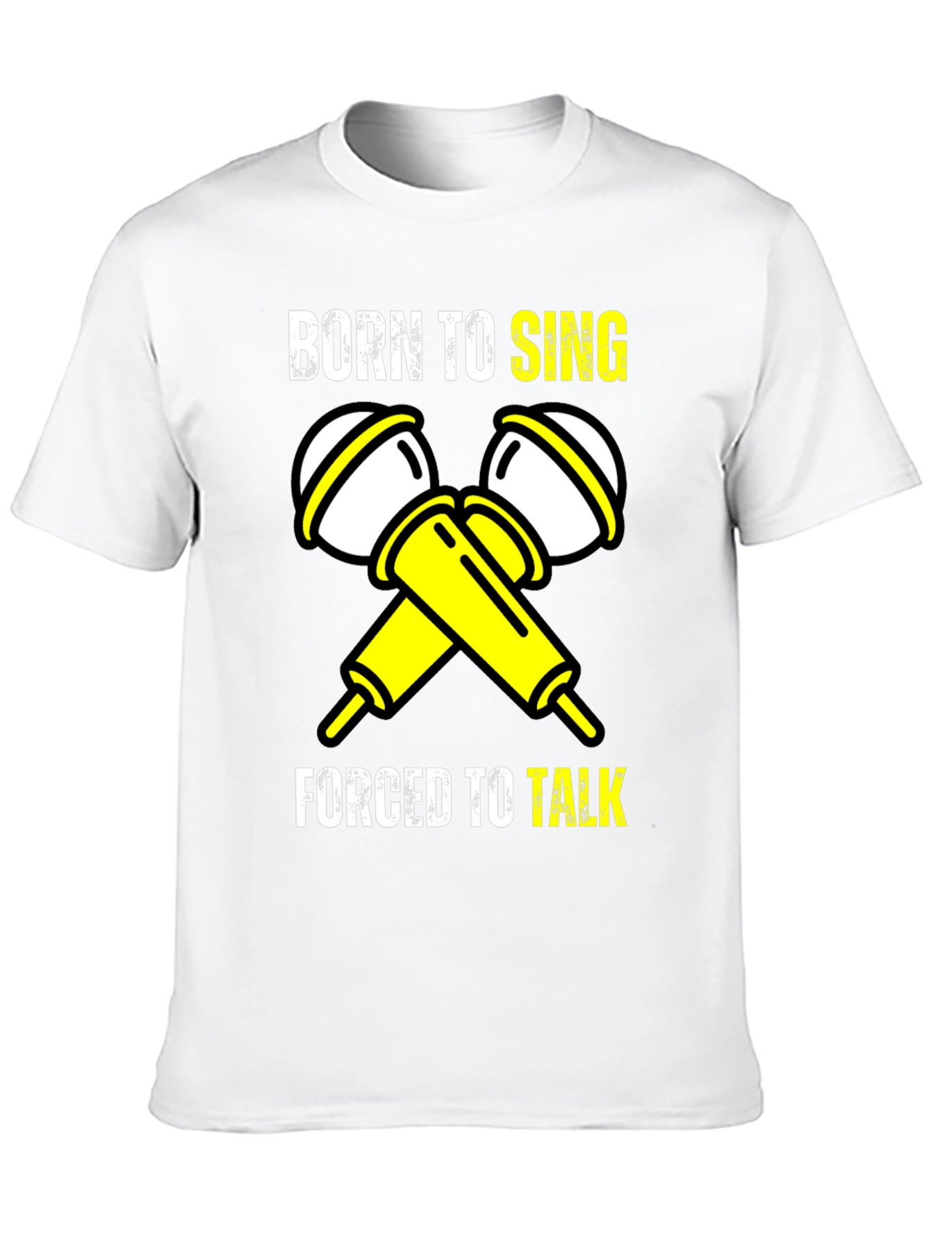 Born to Sing Black Graphic T-Shirt