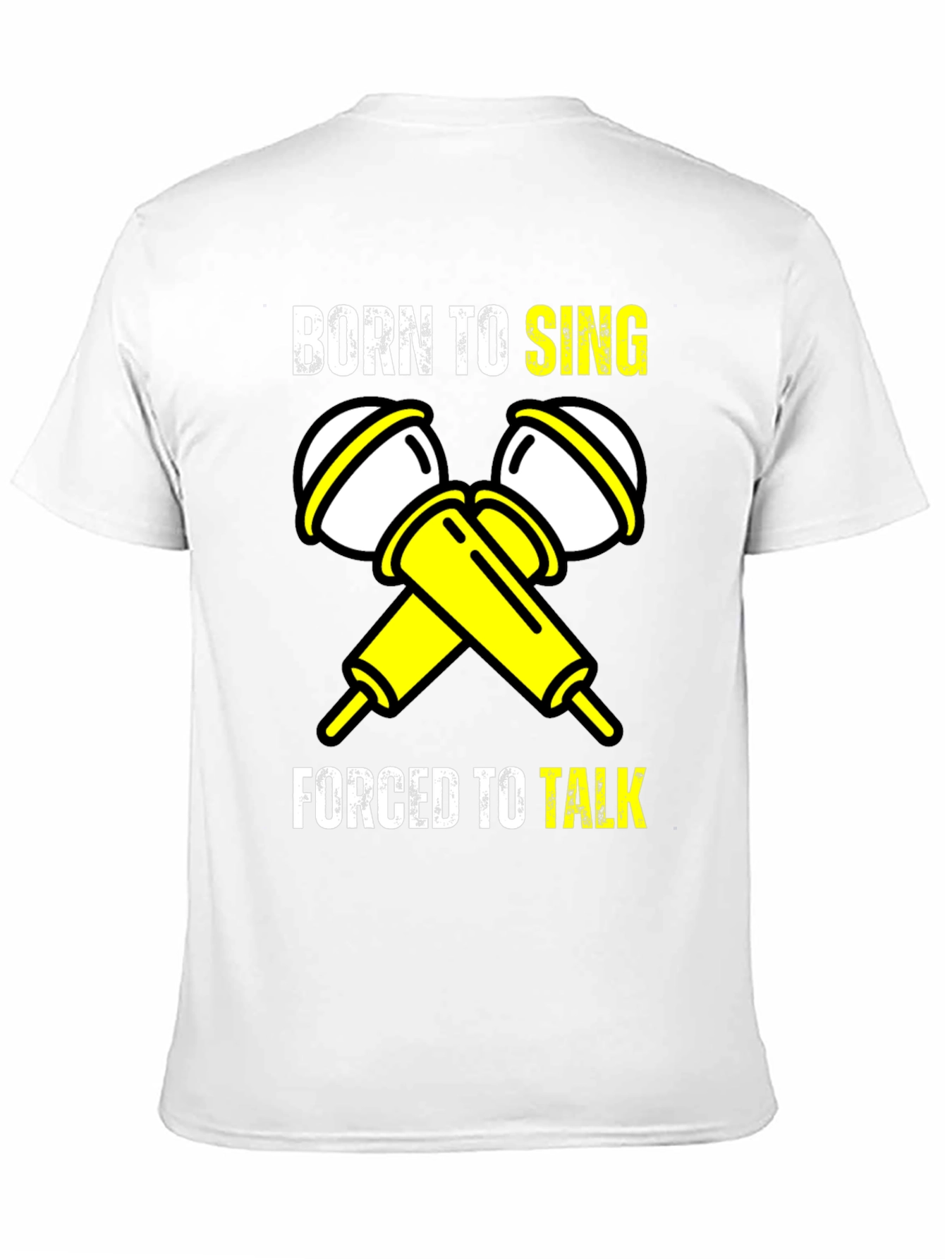 Born to Sing Black Graphic T-Shirt