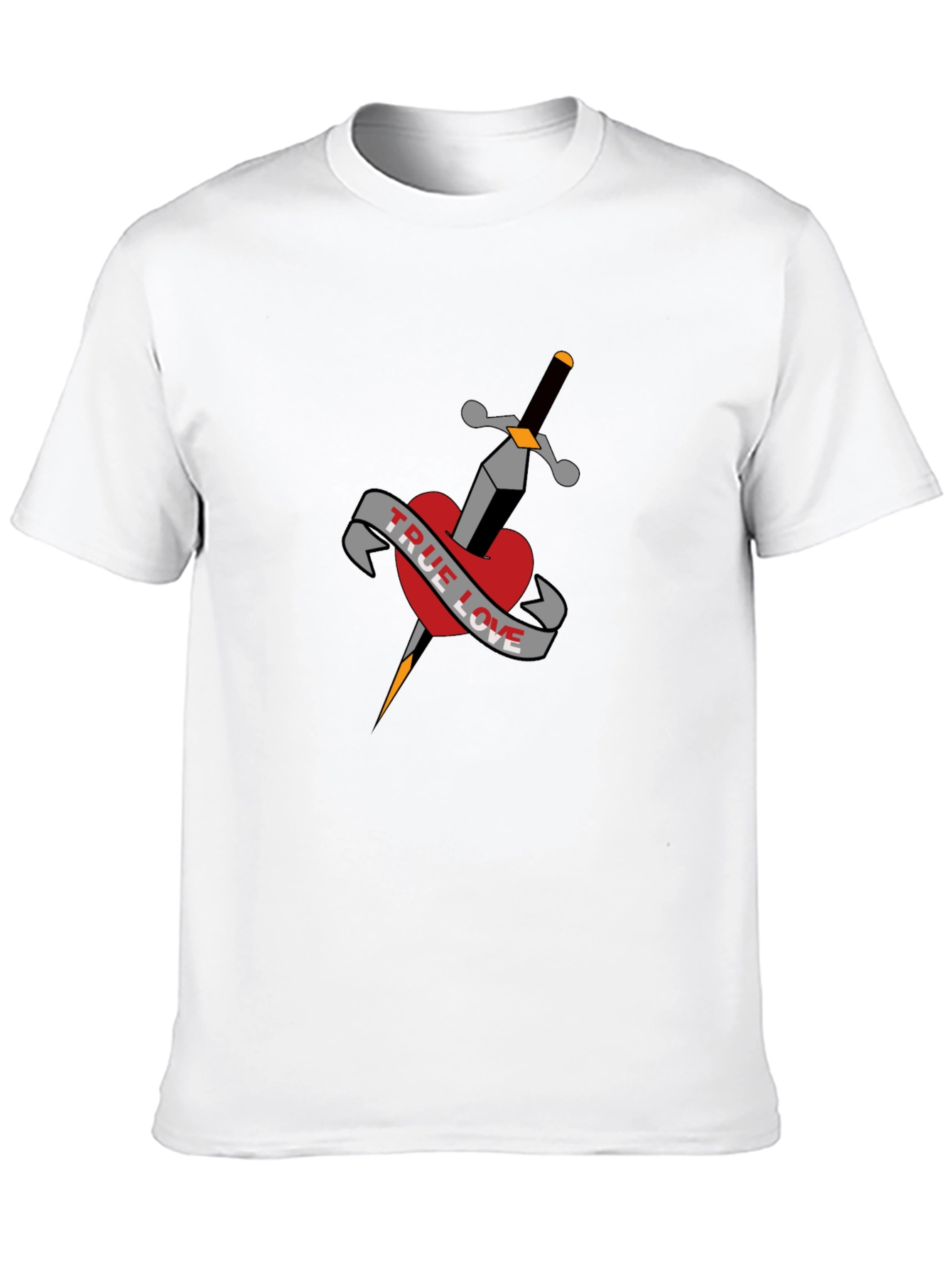 True Love Dagger Heart Graphic Tee