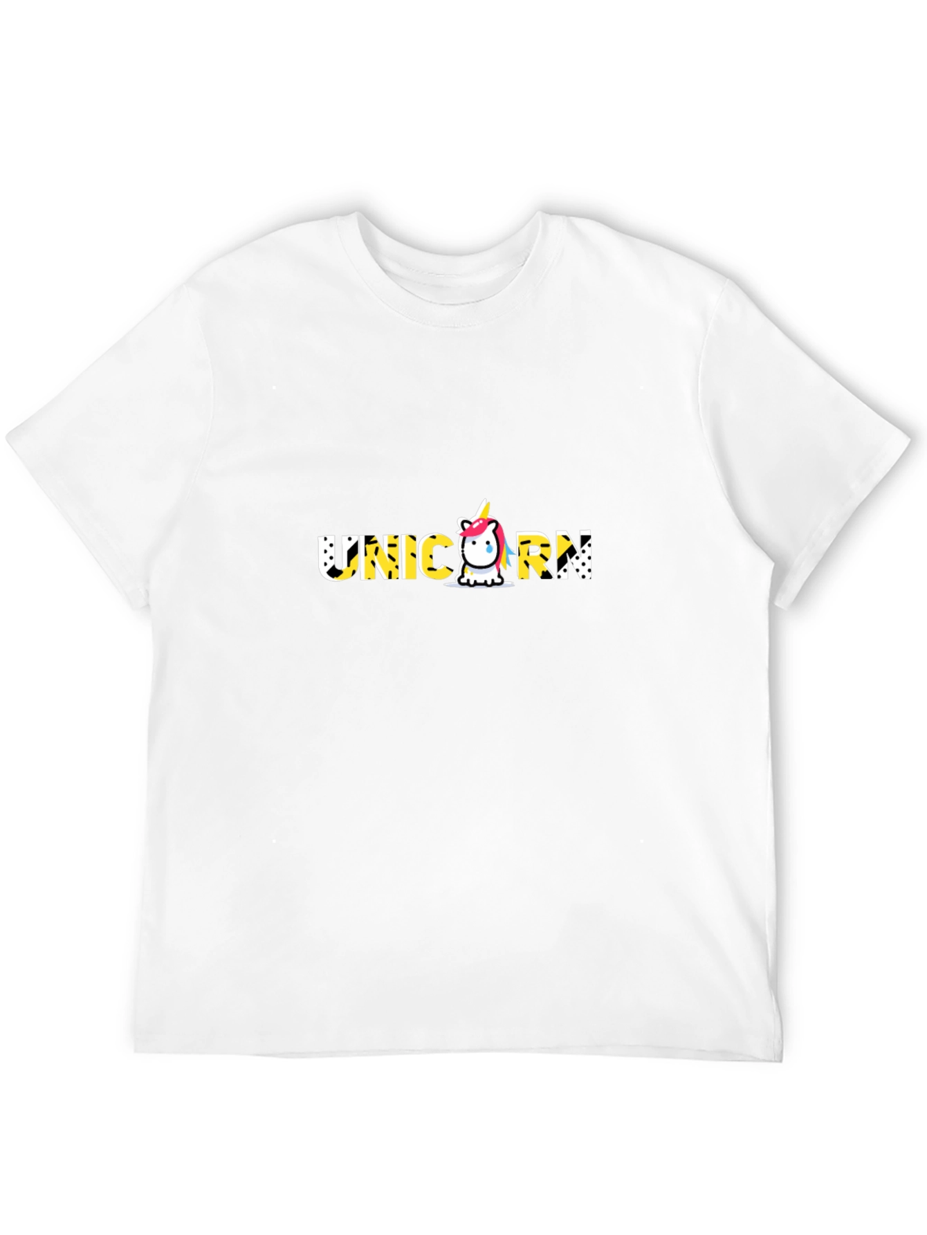 Unicorn Graphic Black T-Shirt