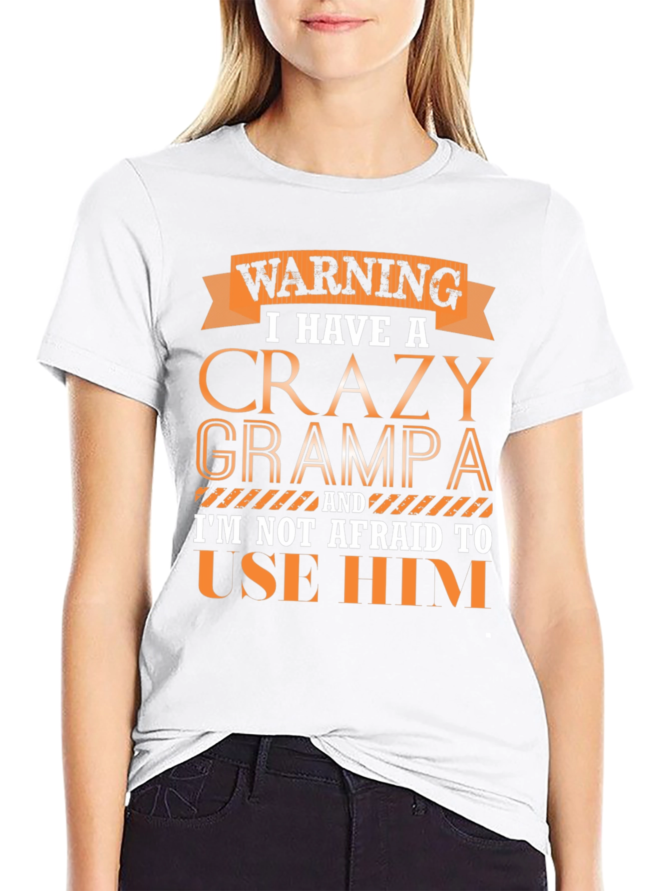 Warning Crazy Grampa T-Shirt Novelty Gift