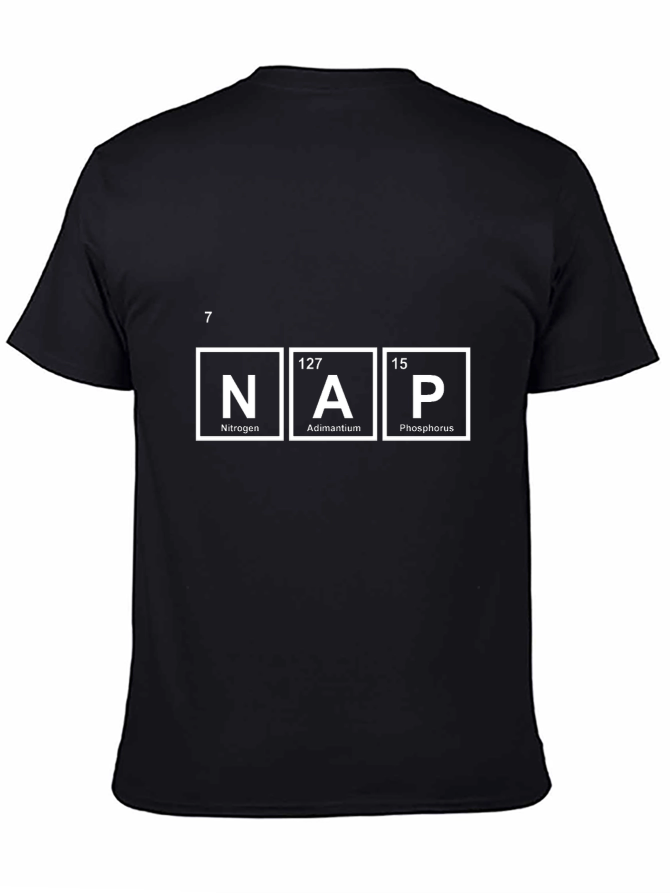NAP Periodic Table T-Shirt: Nitrogen Adimantium Phosphorus