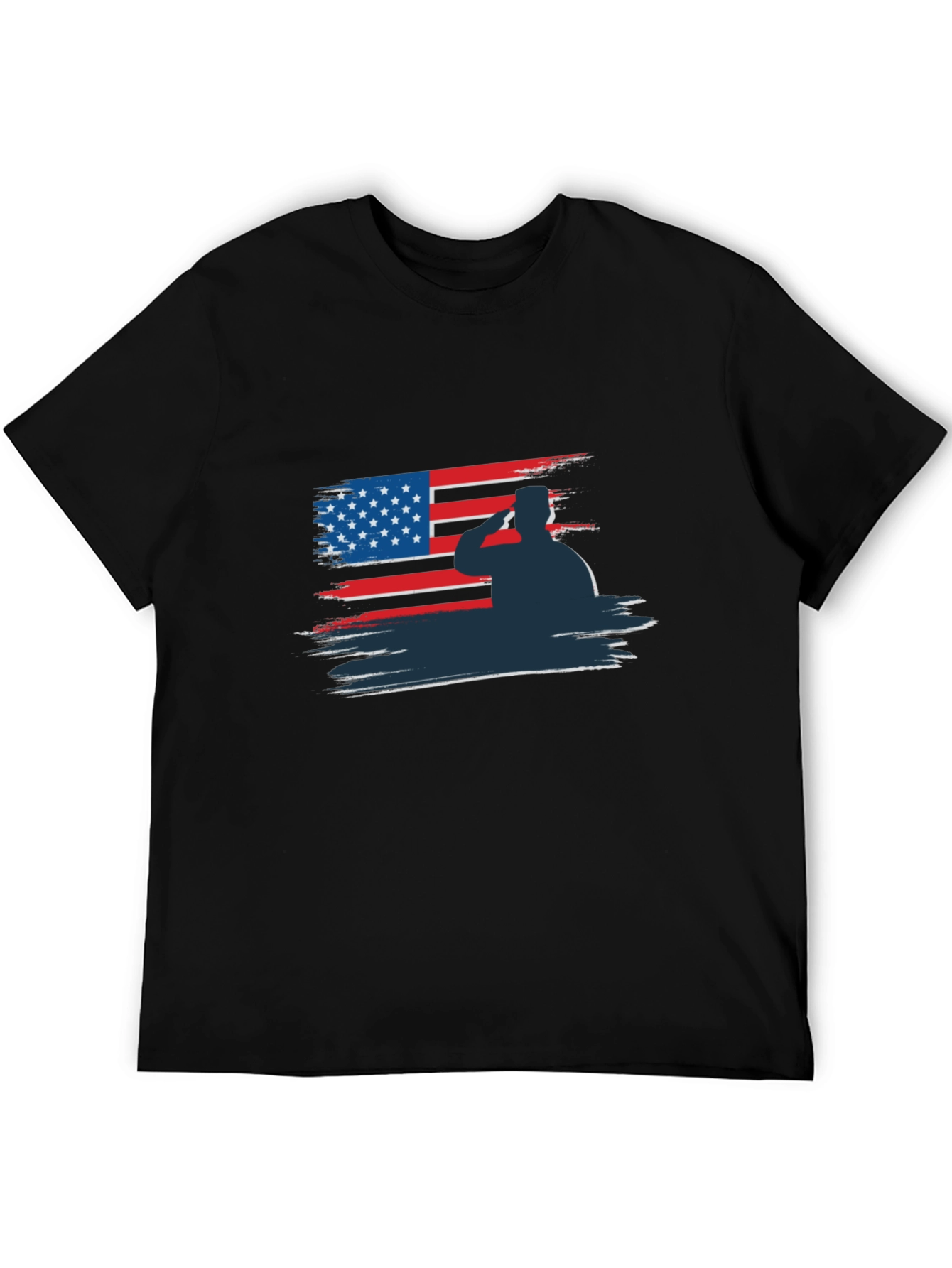 Patriotic Soldier Salute Graphic Tee