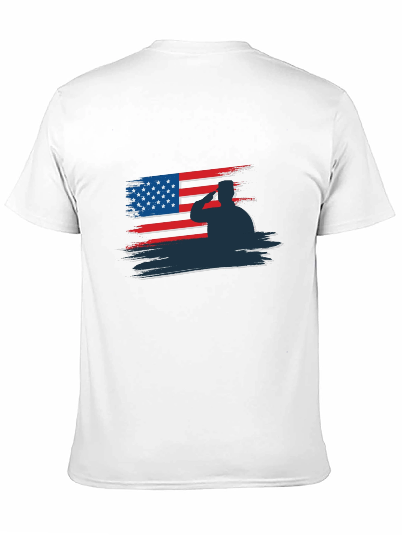 Patriotic Soldier Salute Graphic Tee