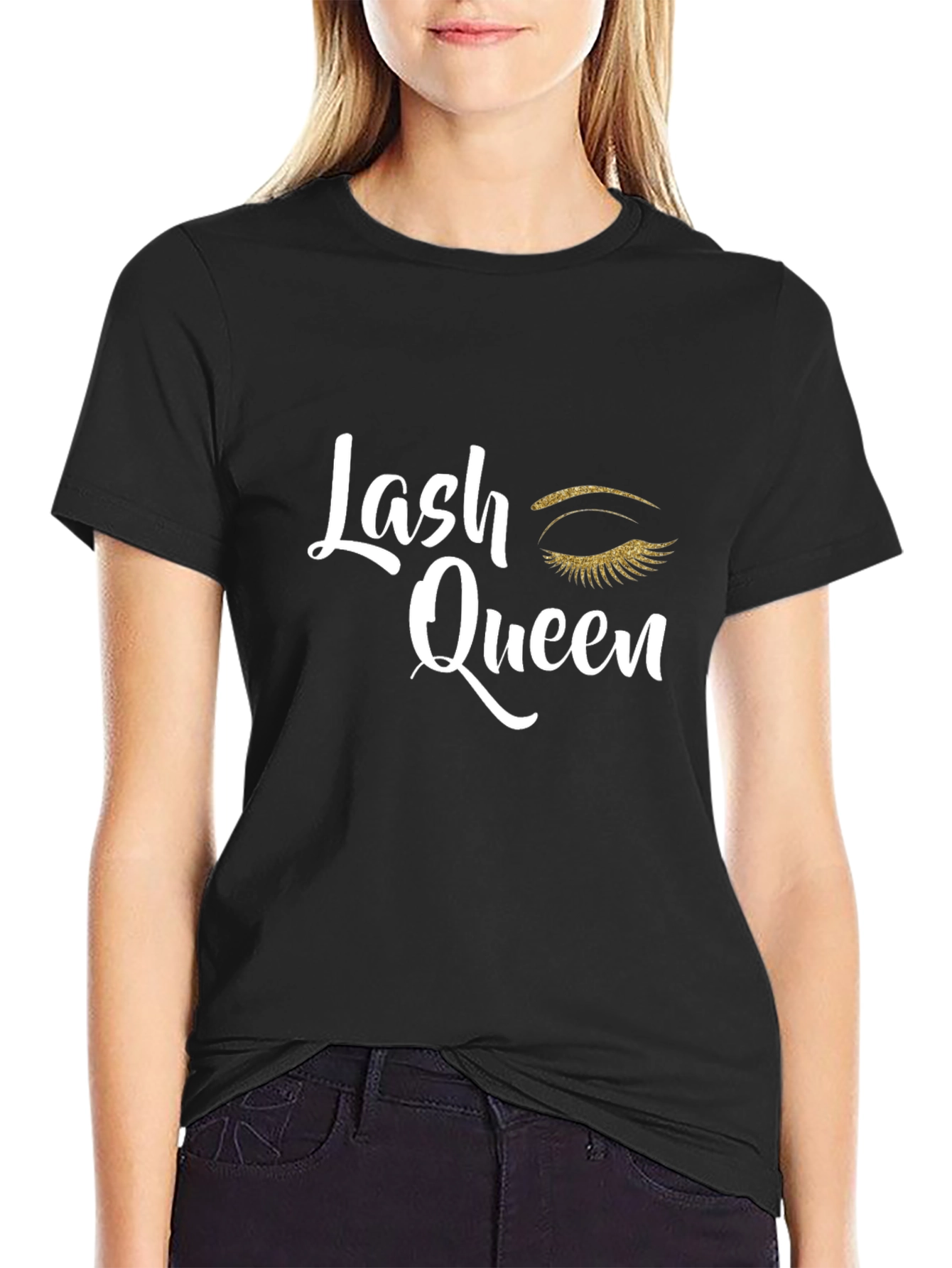 Lash Queen Graphic Tee - Stylish Eyelash Design