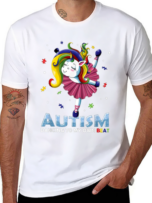 Autism Awareness Unicorn Dance T-Shirt