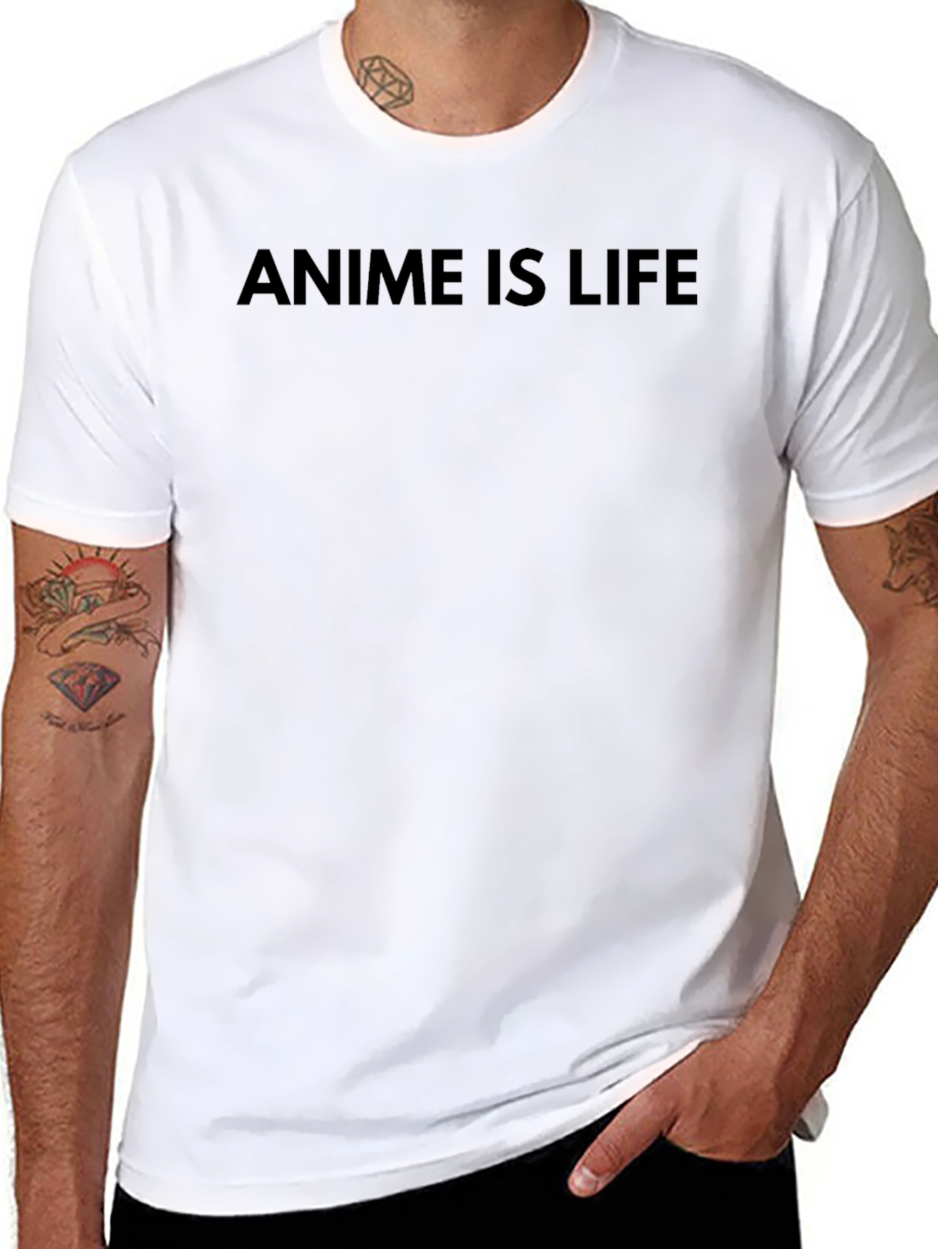 Anime is Life T-Shirt - Black
