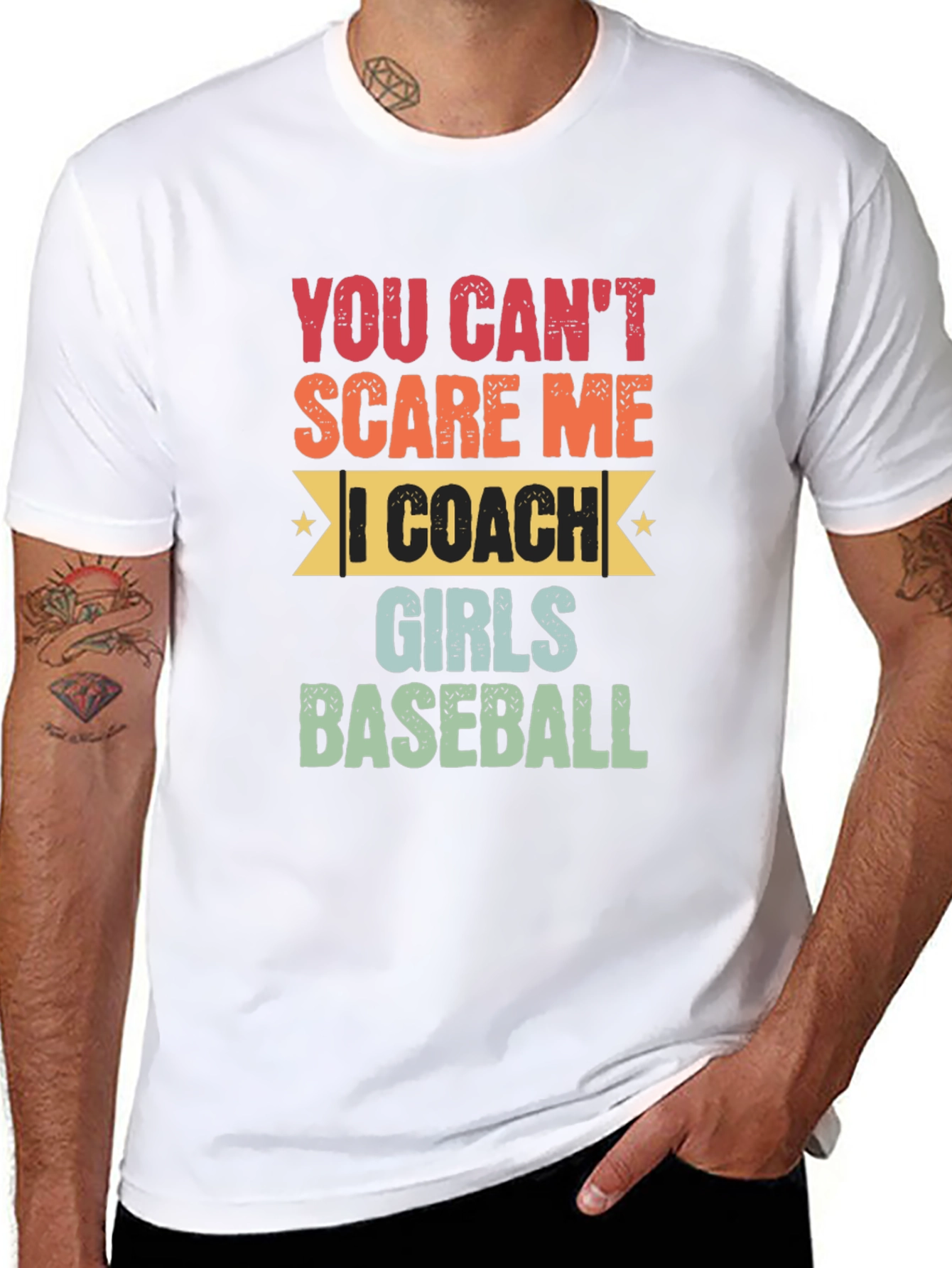 Funny Baseball Coach T-Shirt: You Cant Scare Me