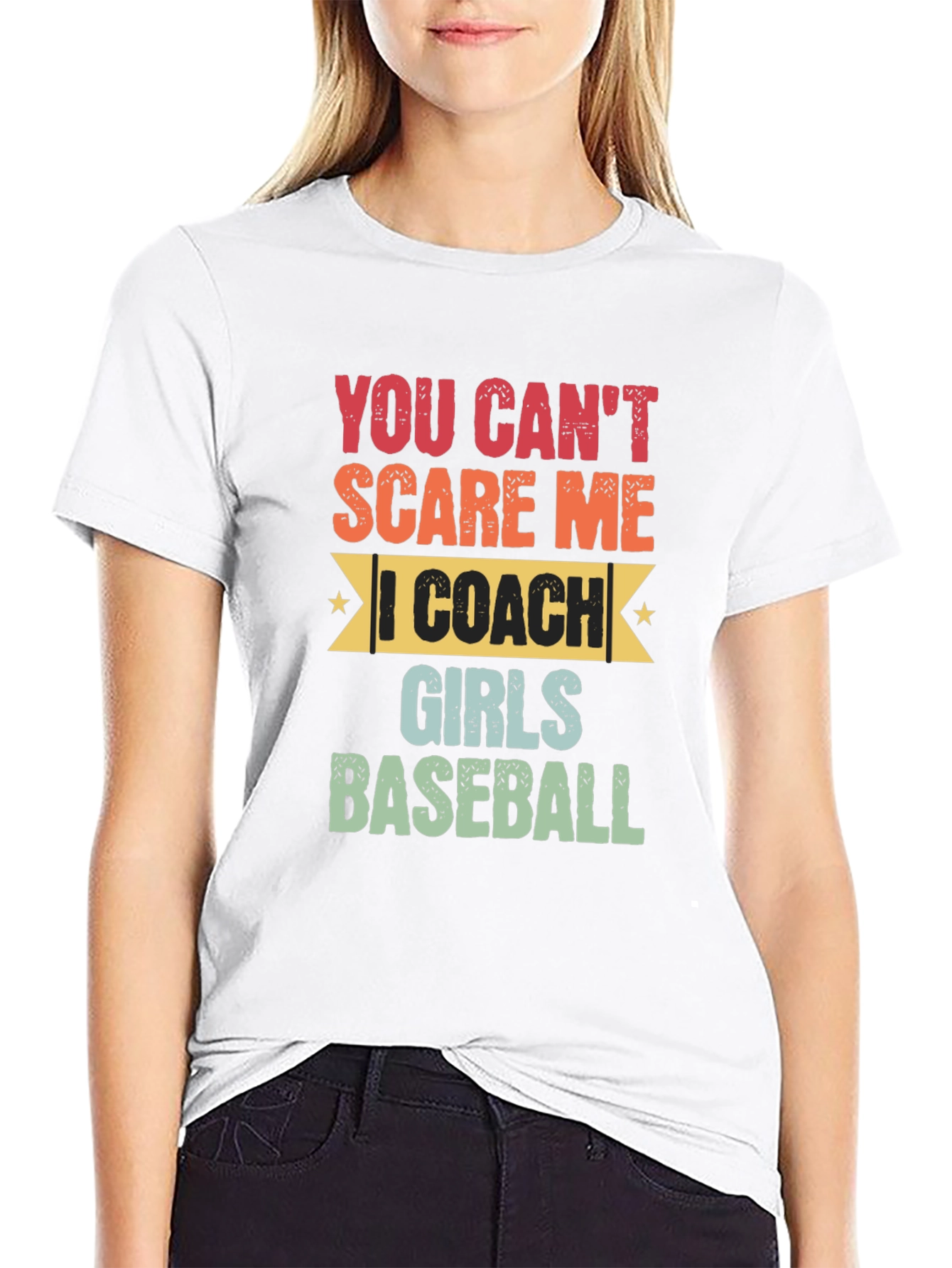 Funny Baseball Coach T-Shirt: You Cant Scare Me