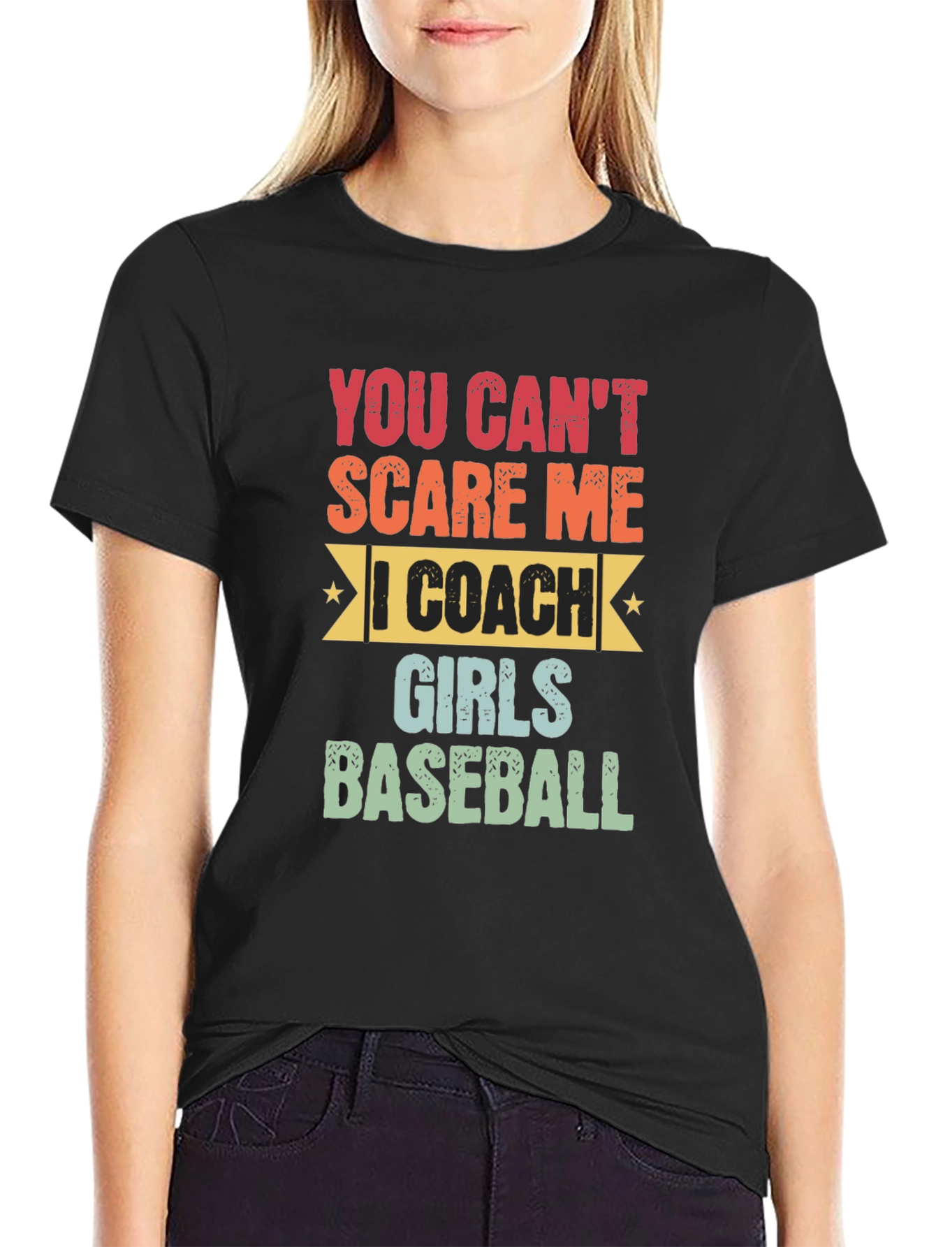 Funny Baseball Coach T-Shirt: You Cant Scare Me