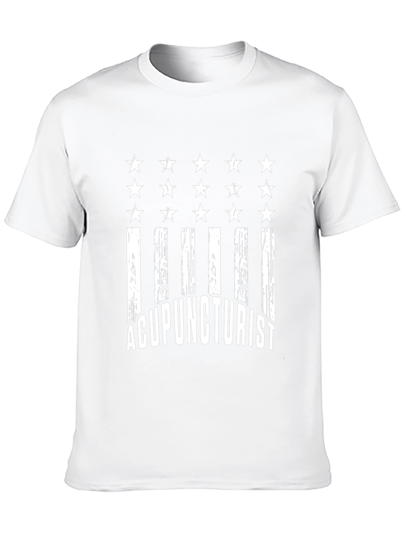 Acupuncturist Flag T-Shirt - Black Cotton Tee