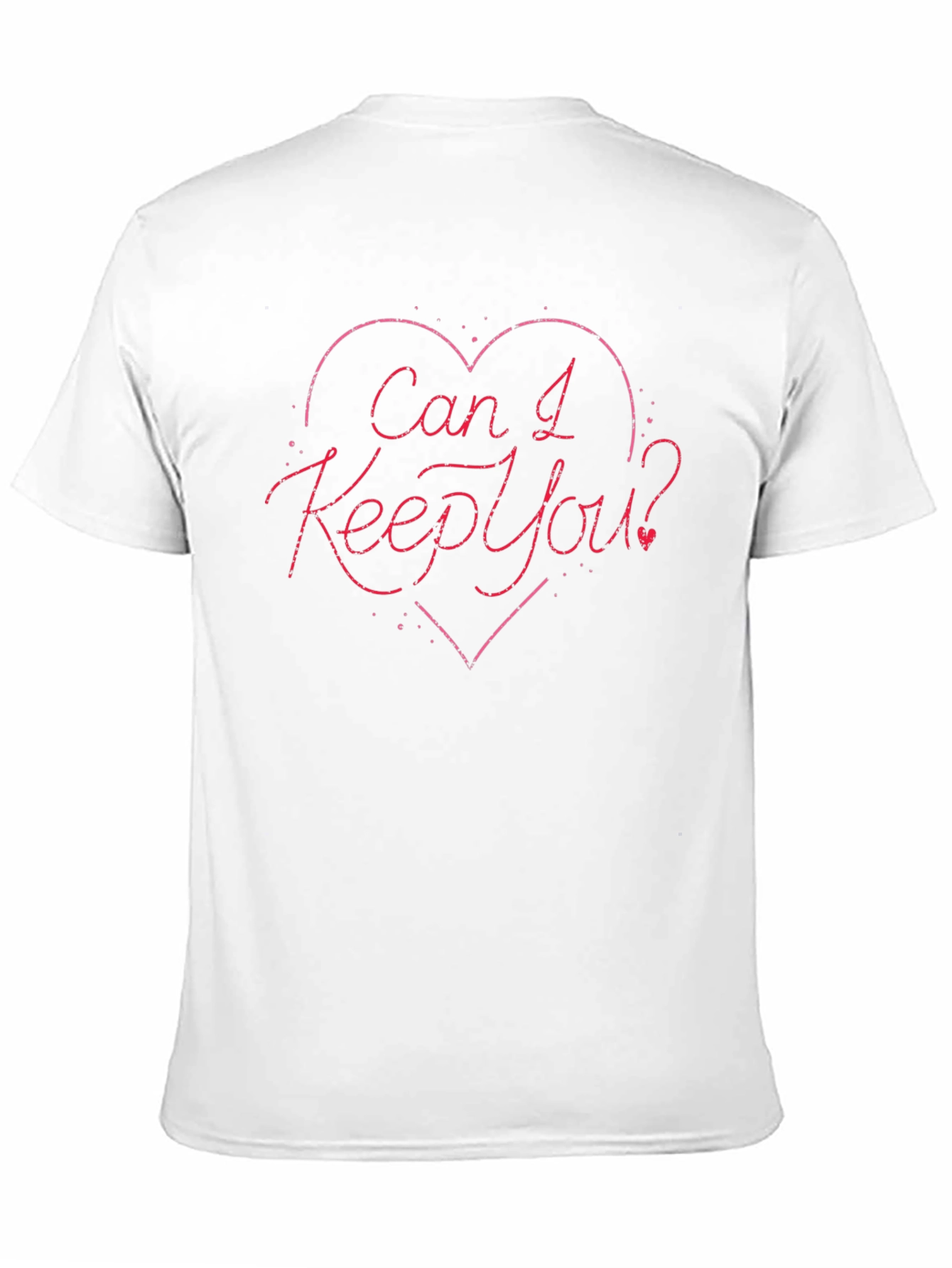 Can I Keep You? Heart Graphic Black T-Shirt