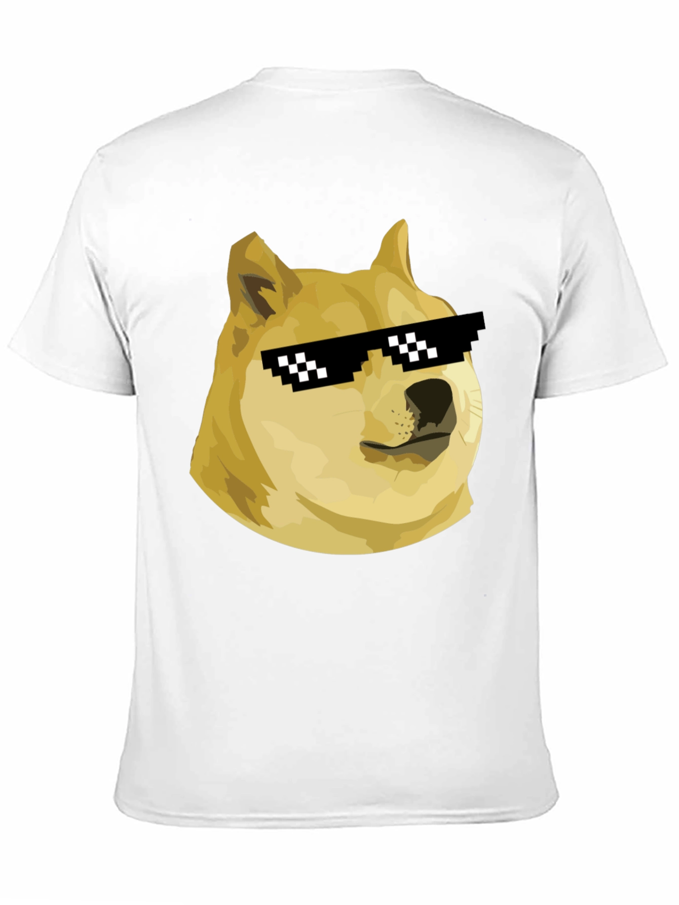 Doge Meme T-Shirt - Black Crew Neck