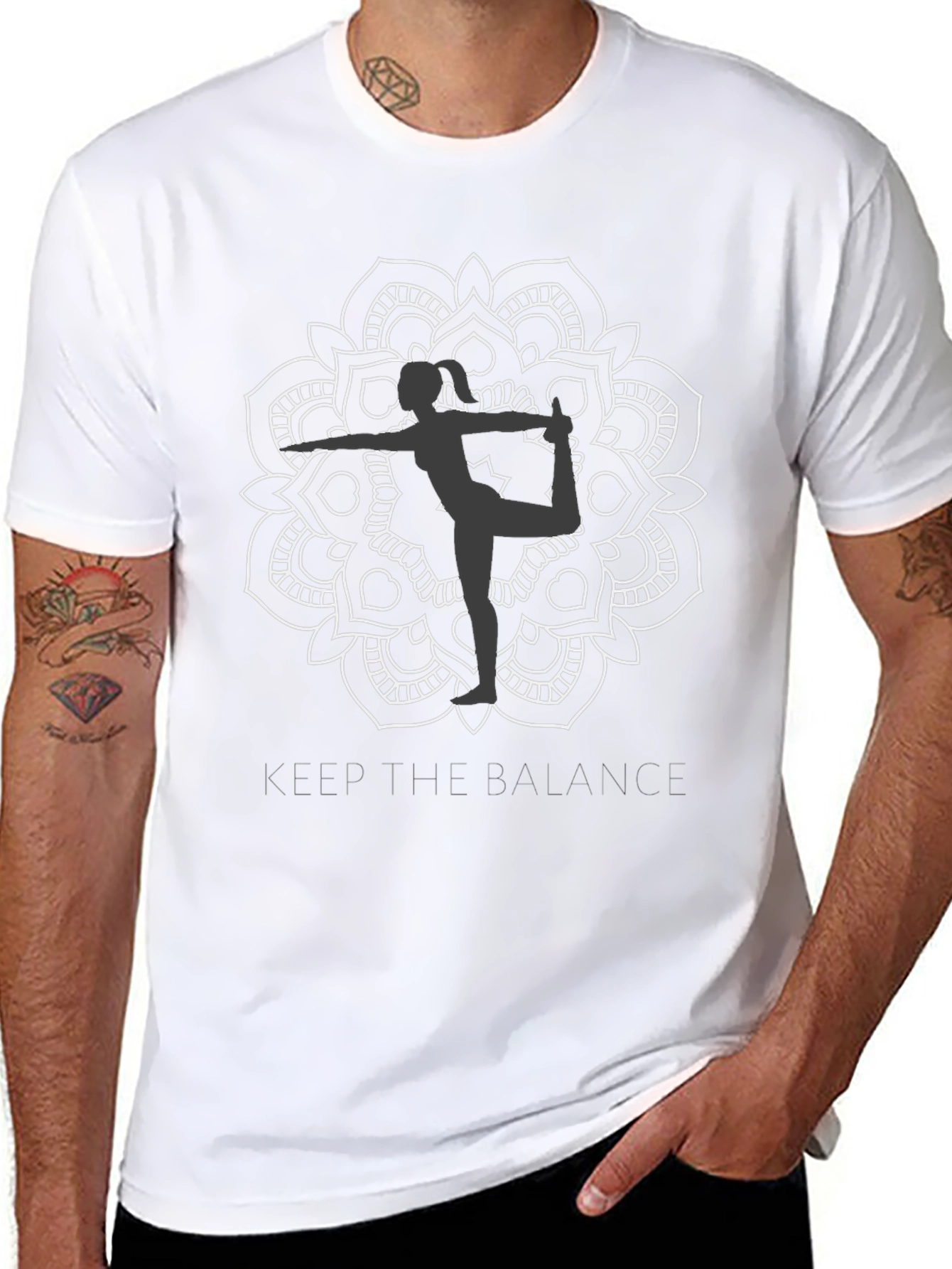Balance Mandala Graphic Tee - Yoga Inspired