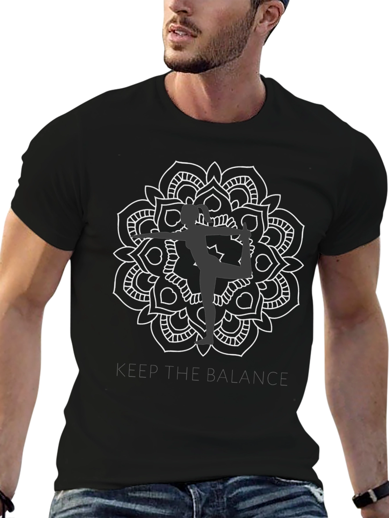 Balance Mandala Graphic Tee - Yoga Inspired