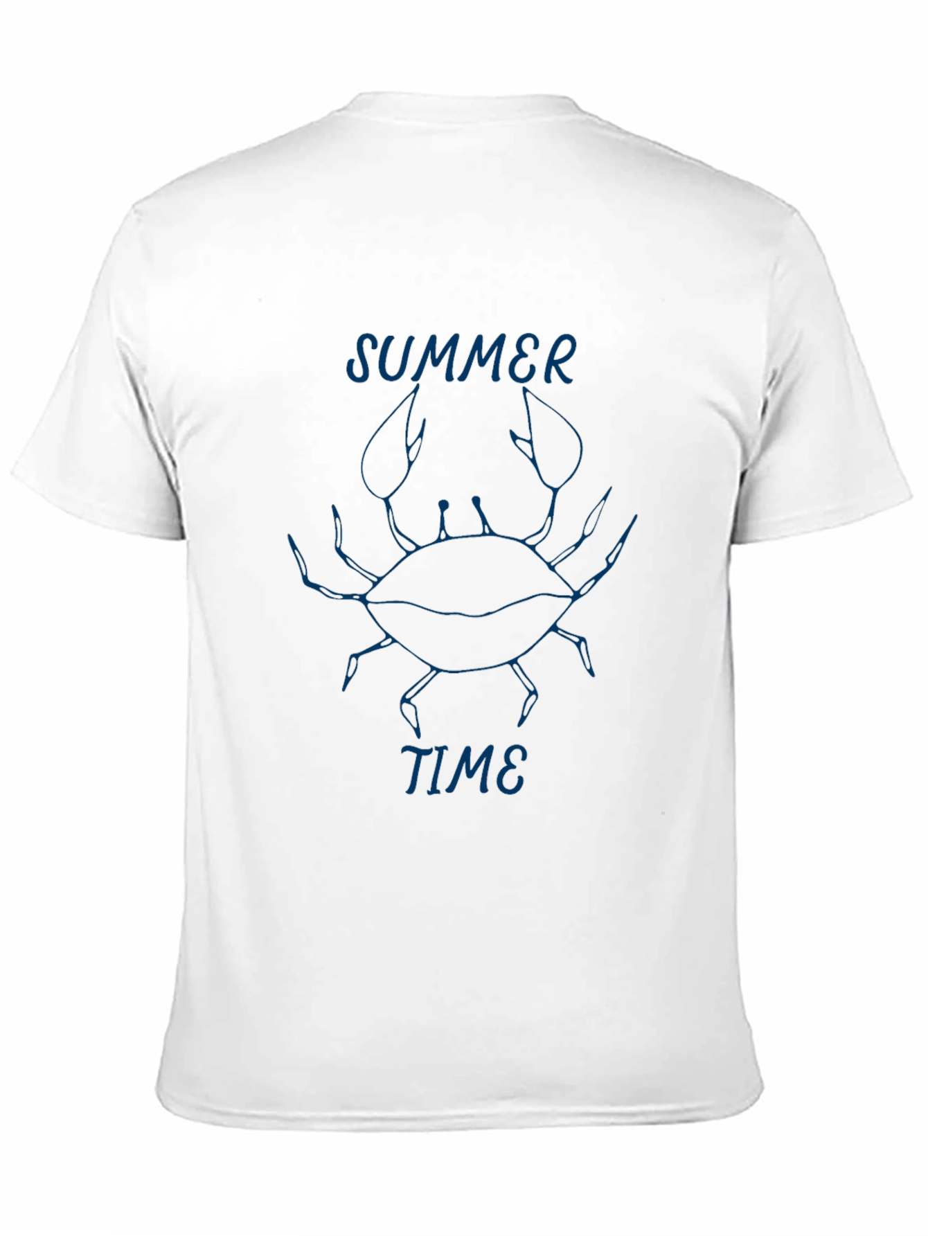 Summer Time Crab Graphic Tee - Black