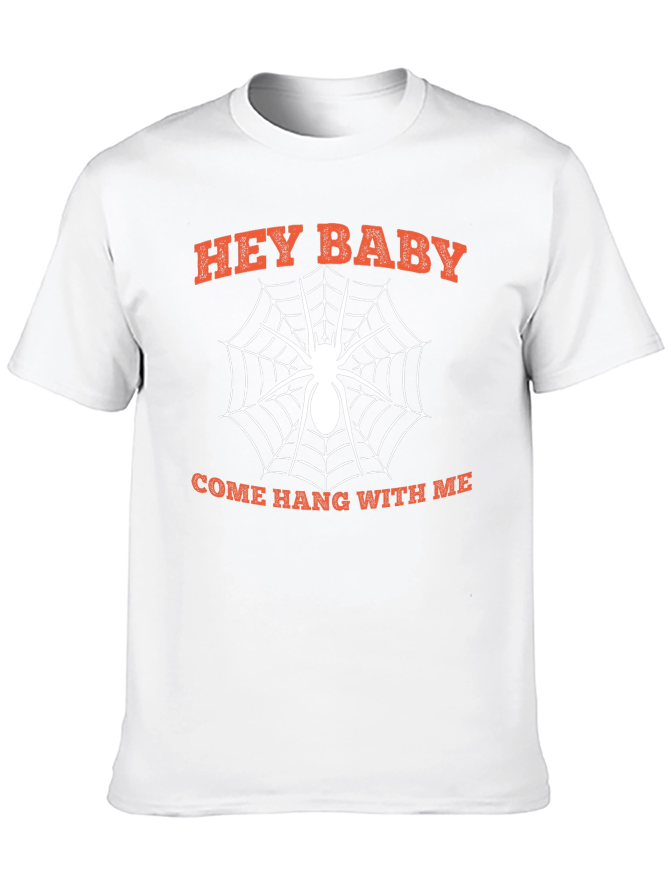 Hey Baby Spider Graphic Tee - Halloween Fun