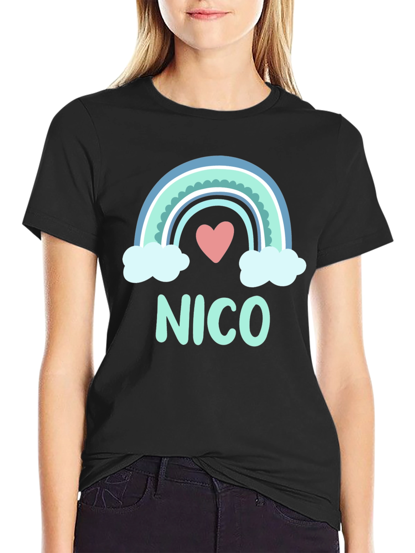 Nico Rainbow Heart T-Shirt