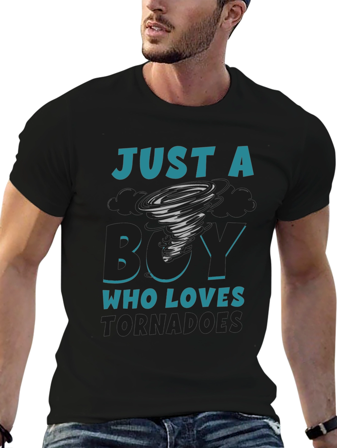 Tornado Lover Graphic T-Shirt - Just A Boy