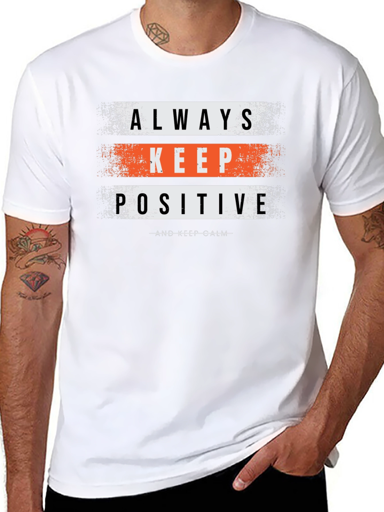 Always Keep Positive Graphic T-Shirt
