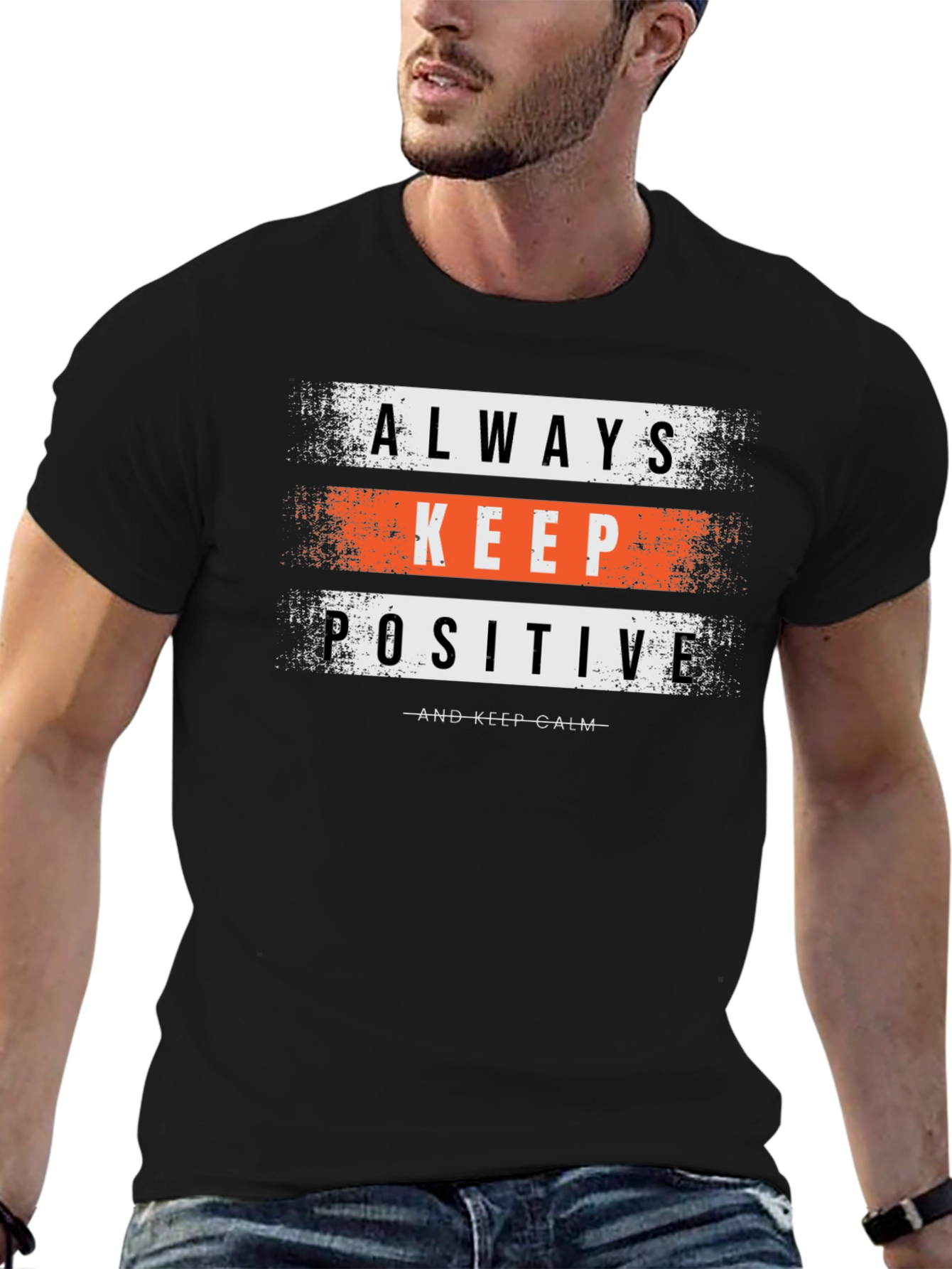 Always Keep Positive Graphic T-Shirt
