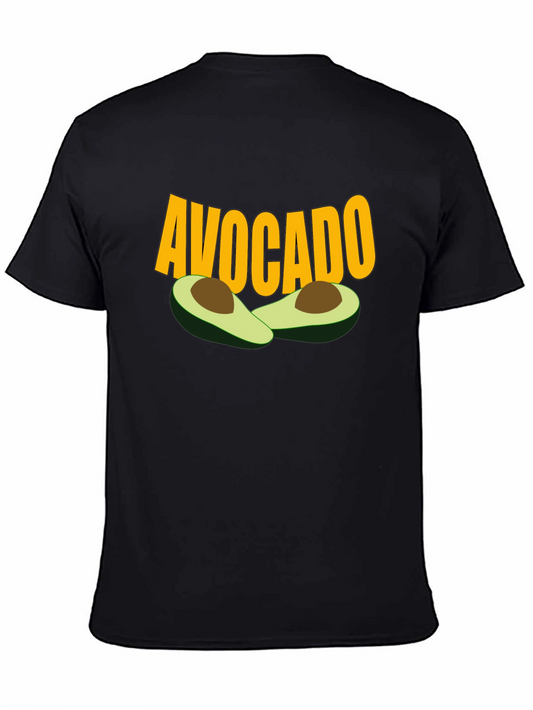 Avocado Graphic Tee - Black Cotton T-Shirt
