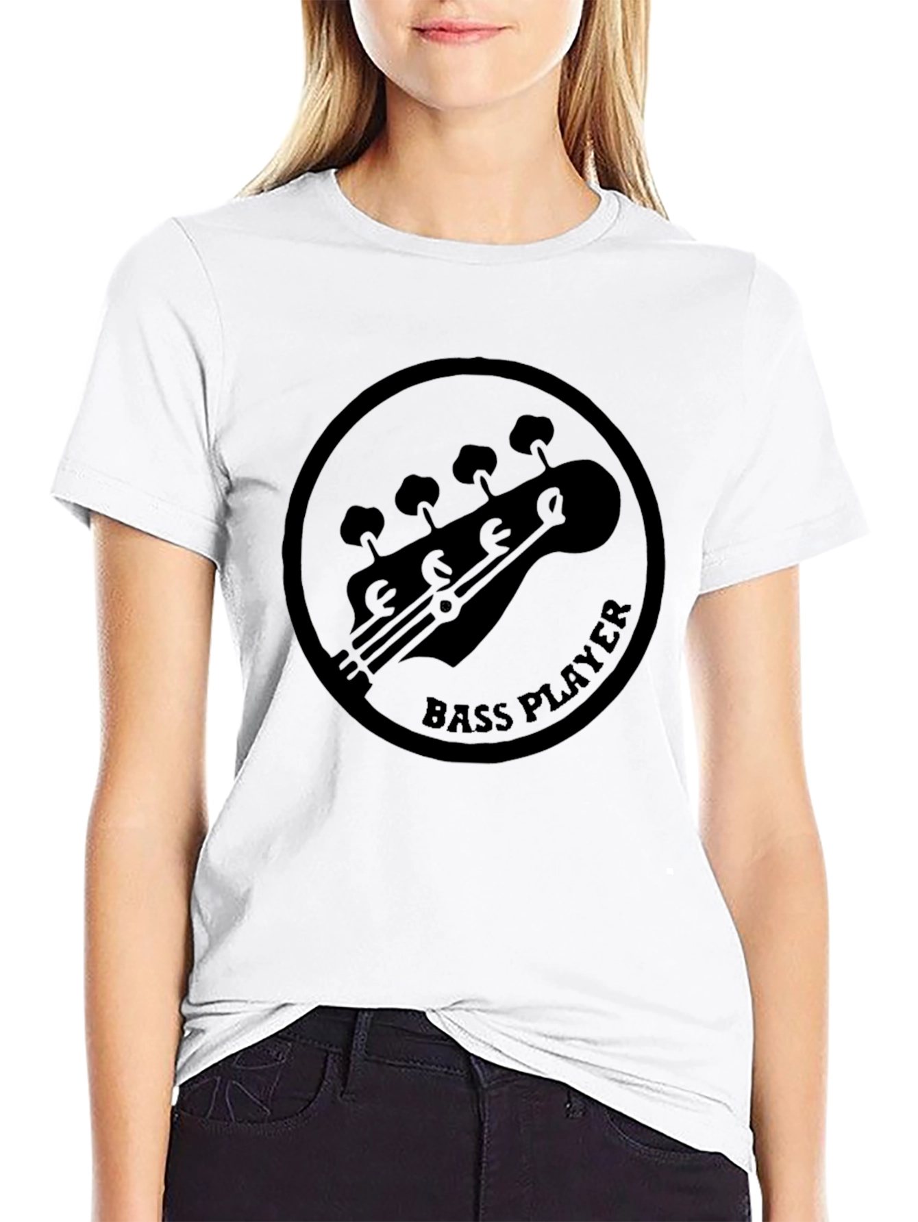 Bass Player Black T-Shirt - Musician Graphic Tee